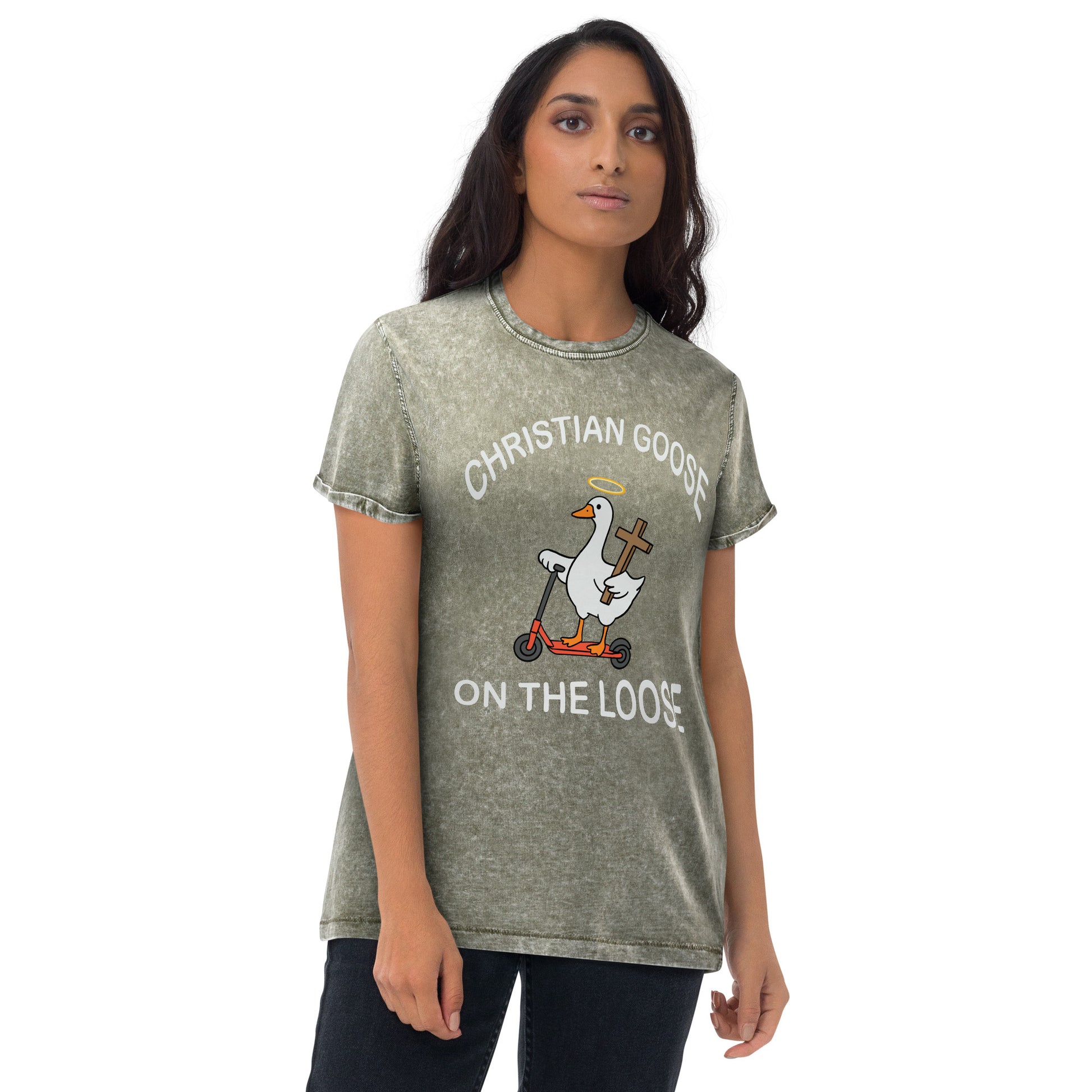 Christian Goose On The Loose Denim T-Shirt