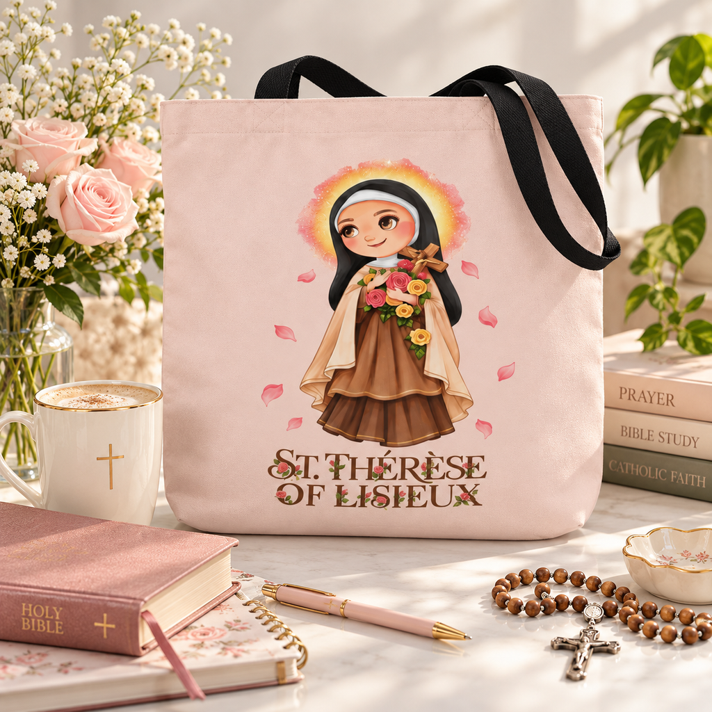 St. Thérèse of Lisieux Canvas Tote Bag