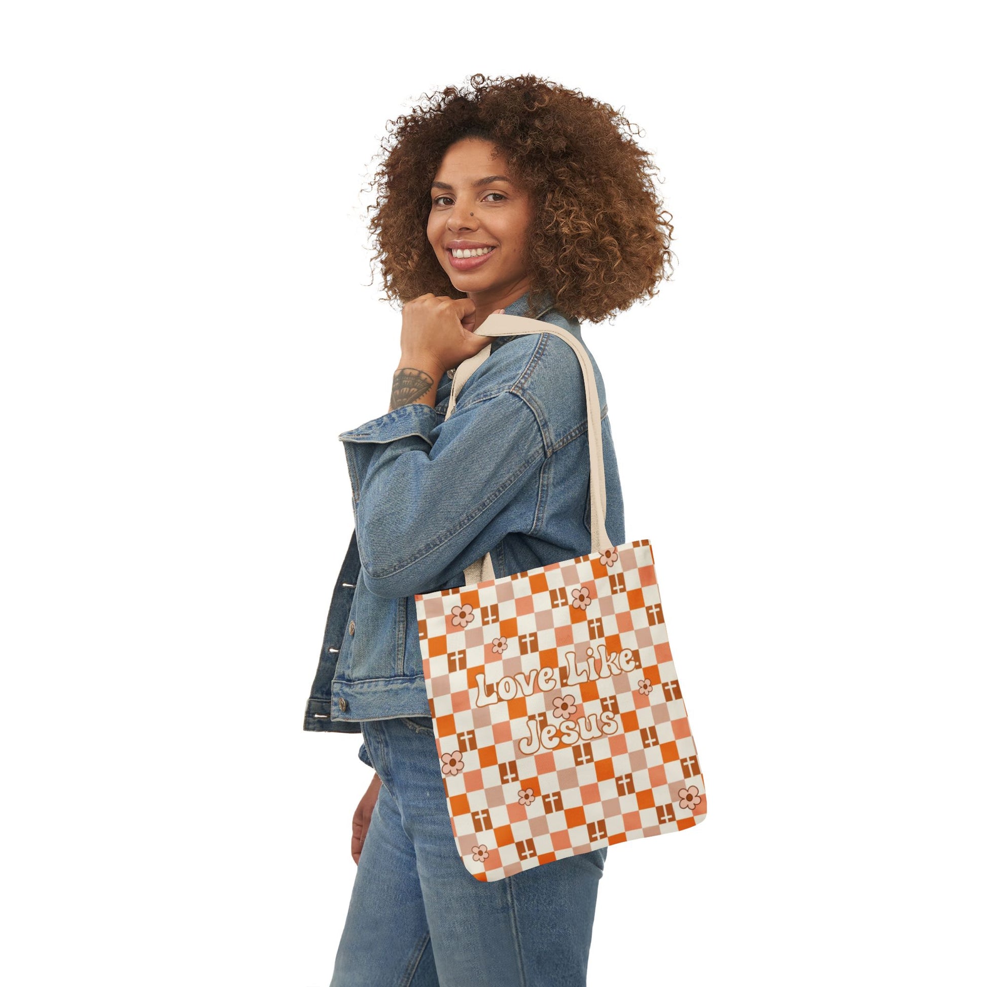 Love Like Jesus Canvas Tote Bag Eco-Friendly Everyday Use