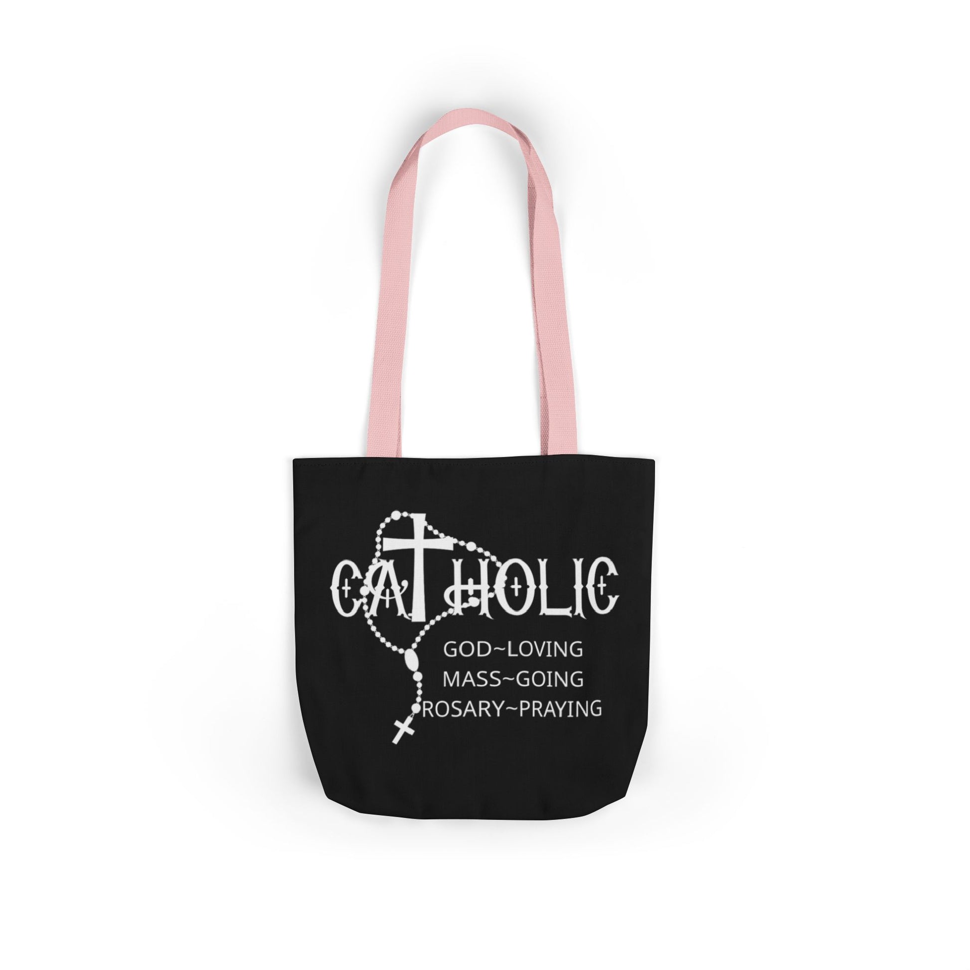 Catholic Faith Canvas Tote Bag Gift for Believers, Church Events, Eco-Friendly Shopper
