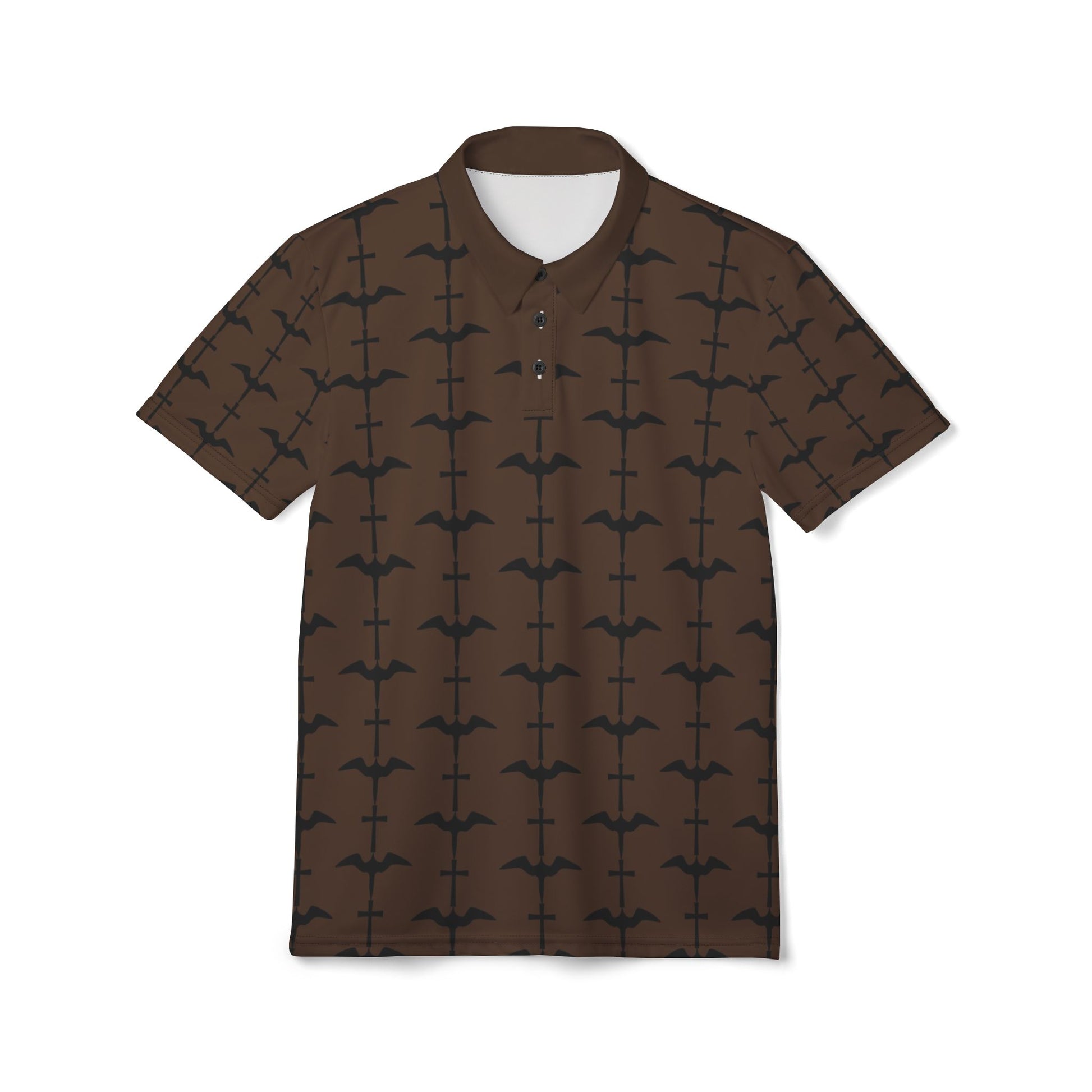 Iwa Cross Tuscan Brown Everyday Comfort Unisex Polo Shirt