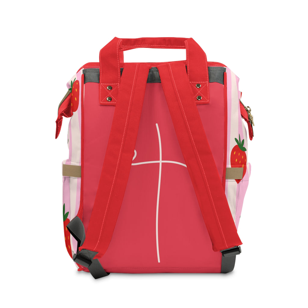 Let All That You Do Be Done In Love Strawberry Diaper Backpack