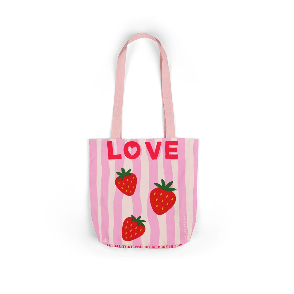 Let All That You Do Be Done In Love Canvas Tote Everyday Use Eco Friendly