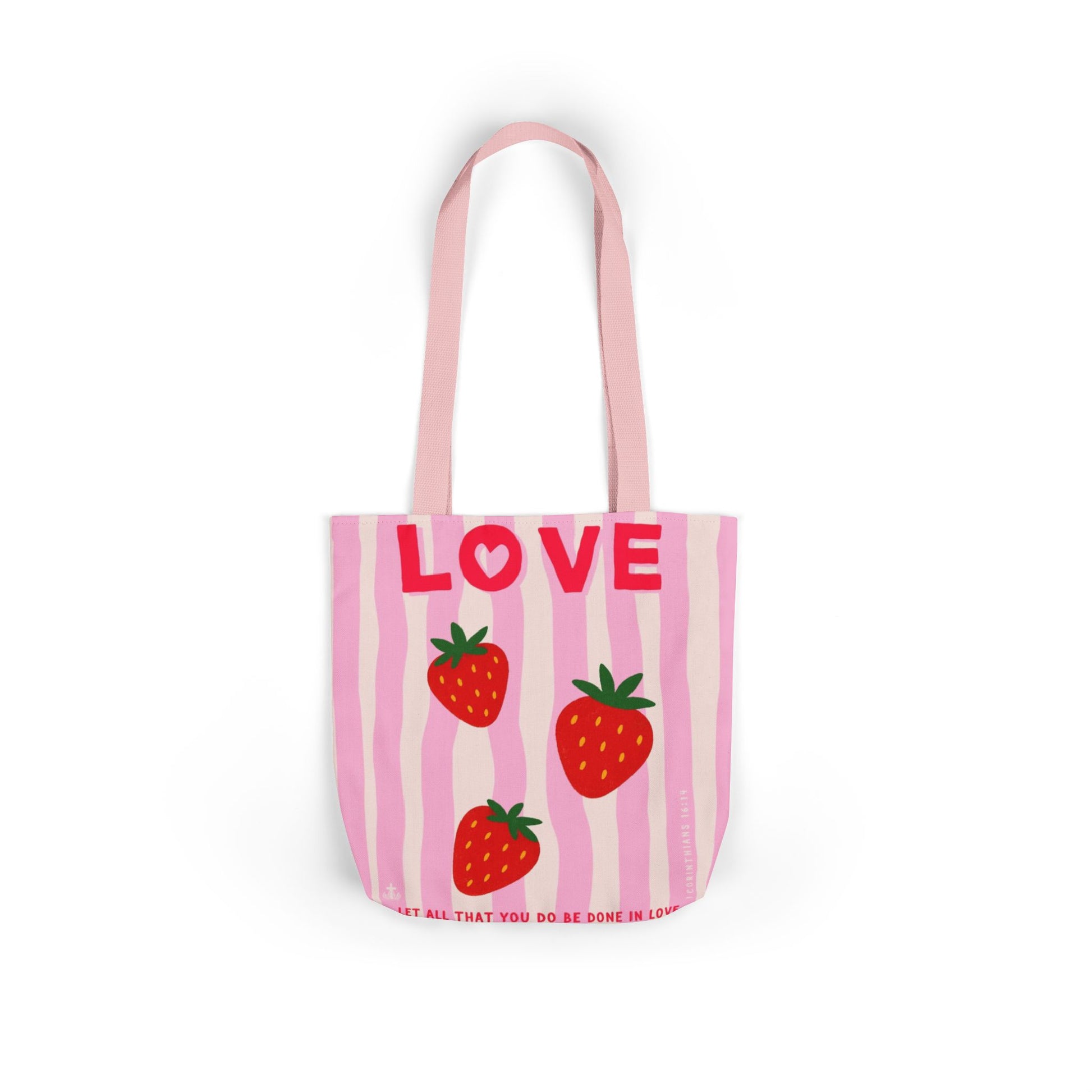 Let All That You Do Be Done In Love Canvas Tote Everyday Use Eco Friendly