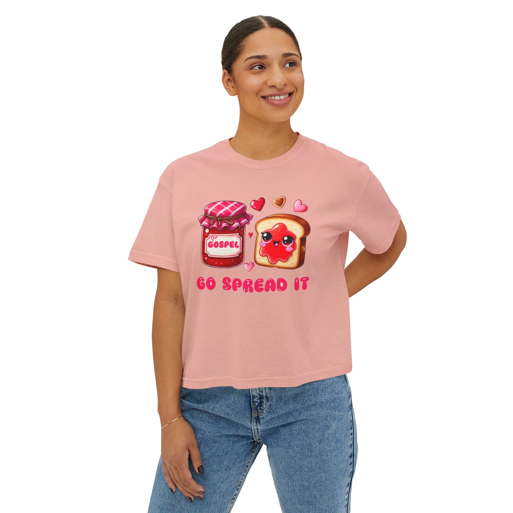 The Gospel  Jam Funny Cute Christian Women's Boxy Tee
