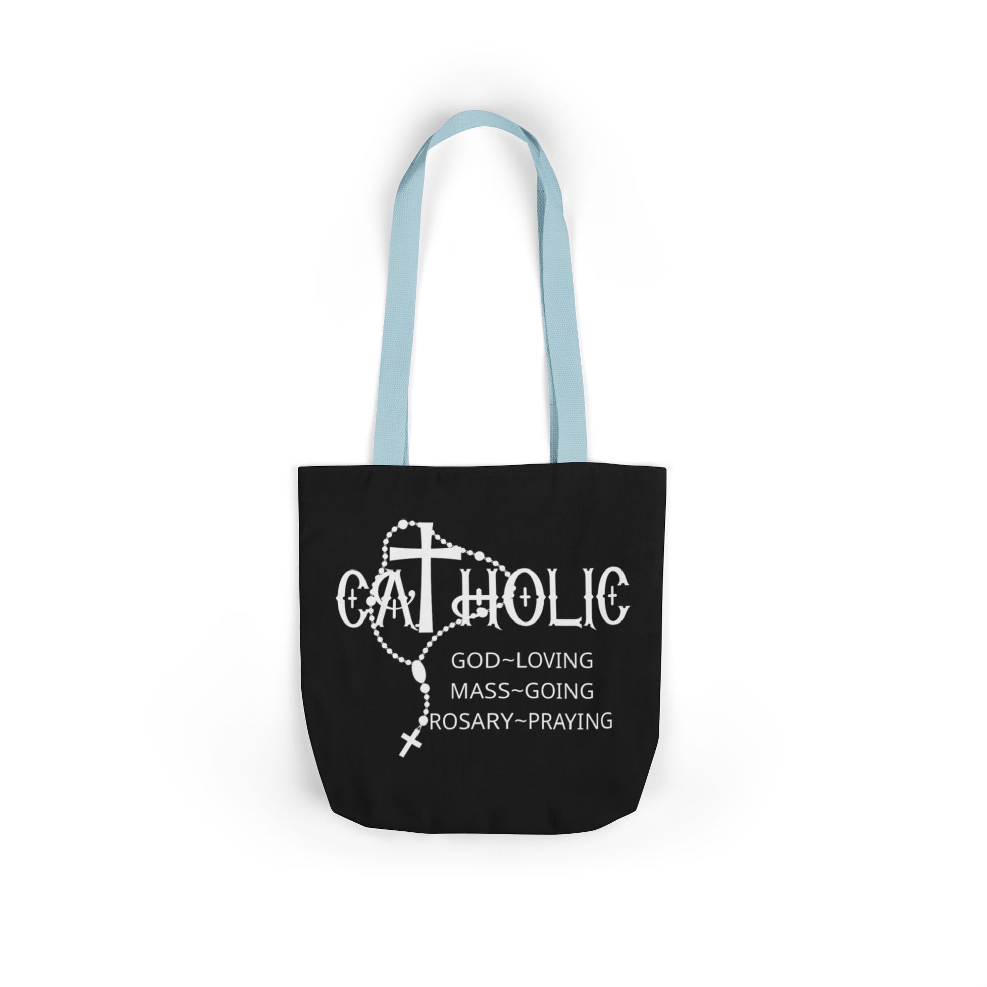 Catholic Faith Canvas Tote Bag Gift for Believers, Church Events, Eco-Friendly Shopper