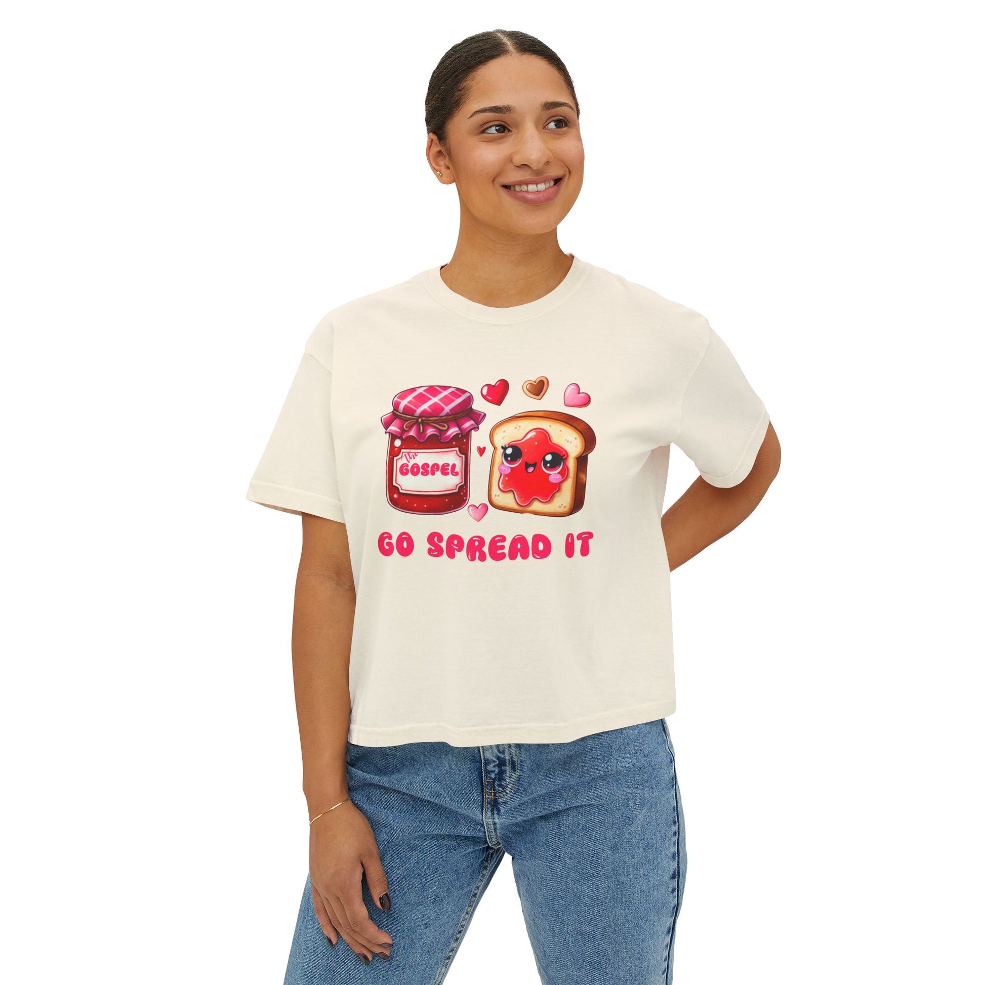 The Gospel  Jam Funny Cute Christian Women's Boxy Tee