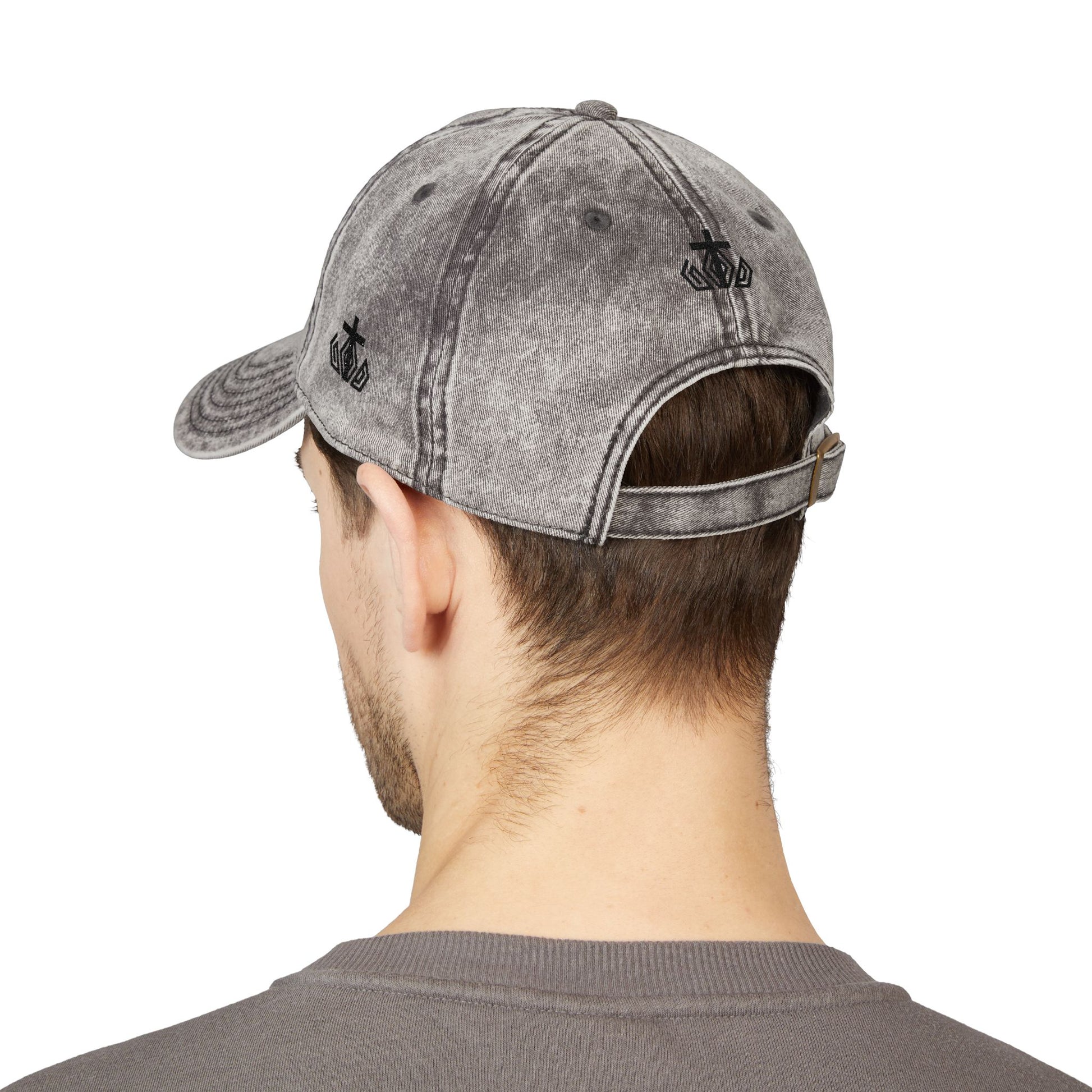 Love the Sinner Hate the Sin Christian Embroidery Vintage Cap