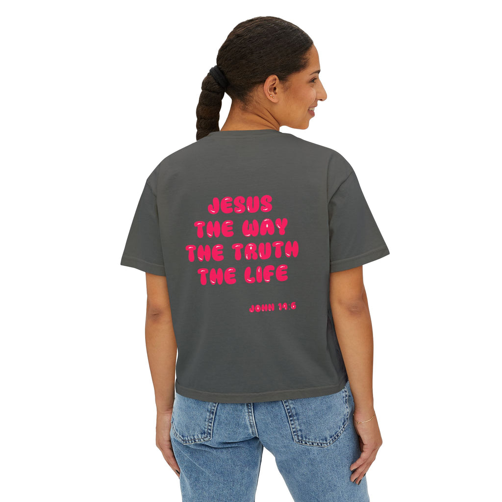 The Gospel  Jam Funny Cute Christian Women's Boxy Tee