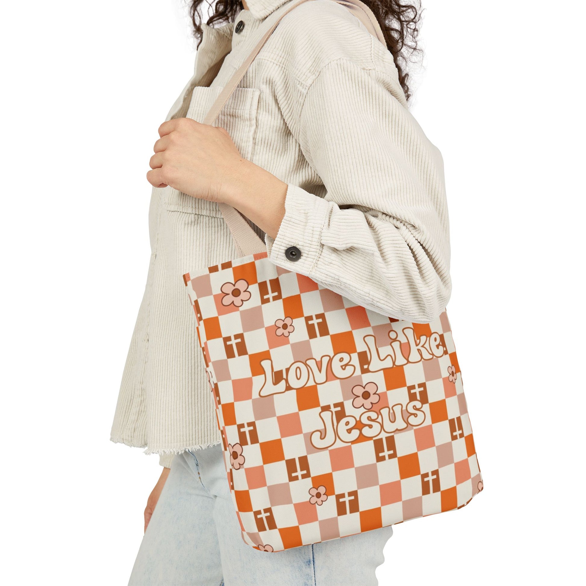 Love Like Jesus Canvas Tote Bag Eco-Friendly Everyday Use