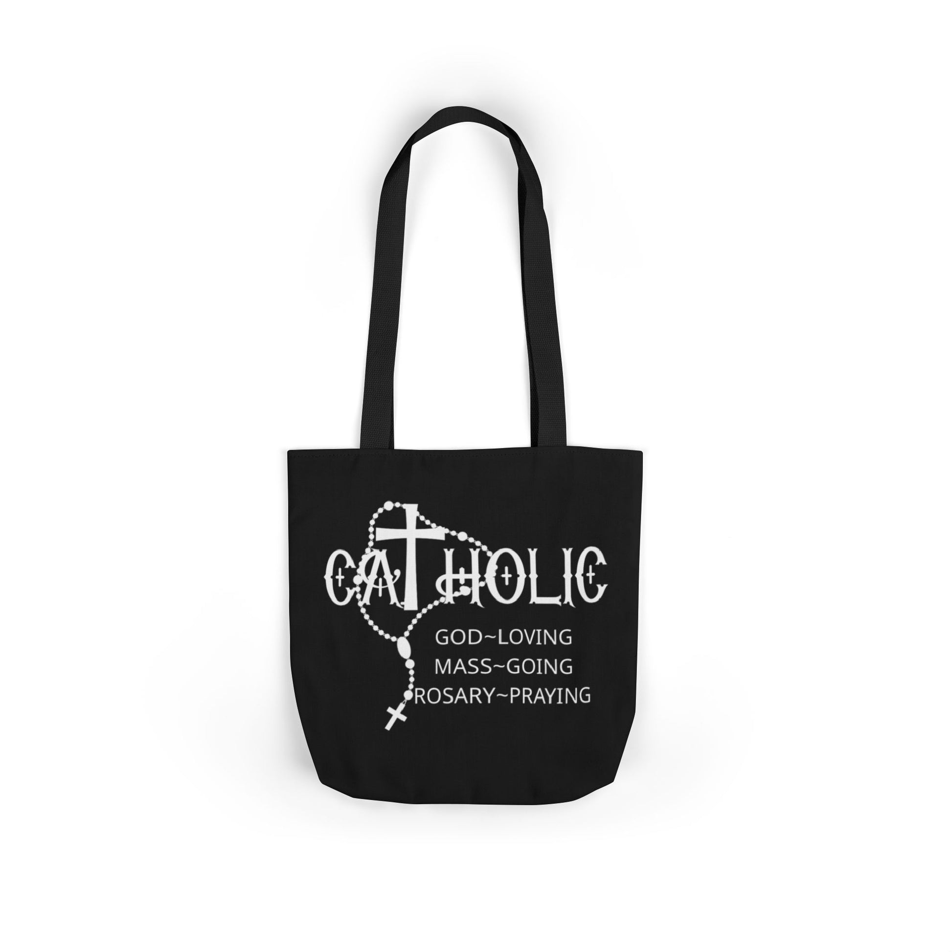 Catholic Faith Canvas Tote Bag Gift for Believers, Church Events, Eco-Friendly Shopper