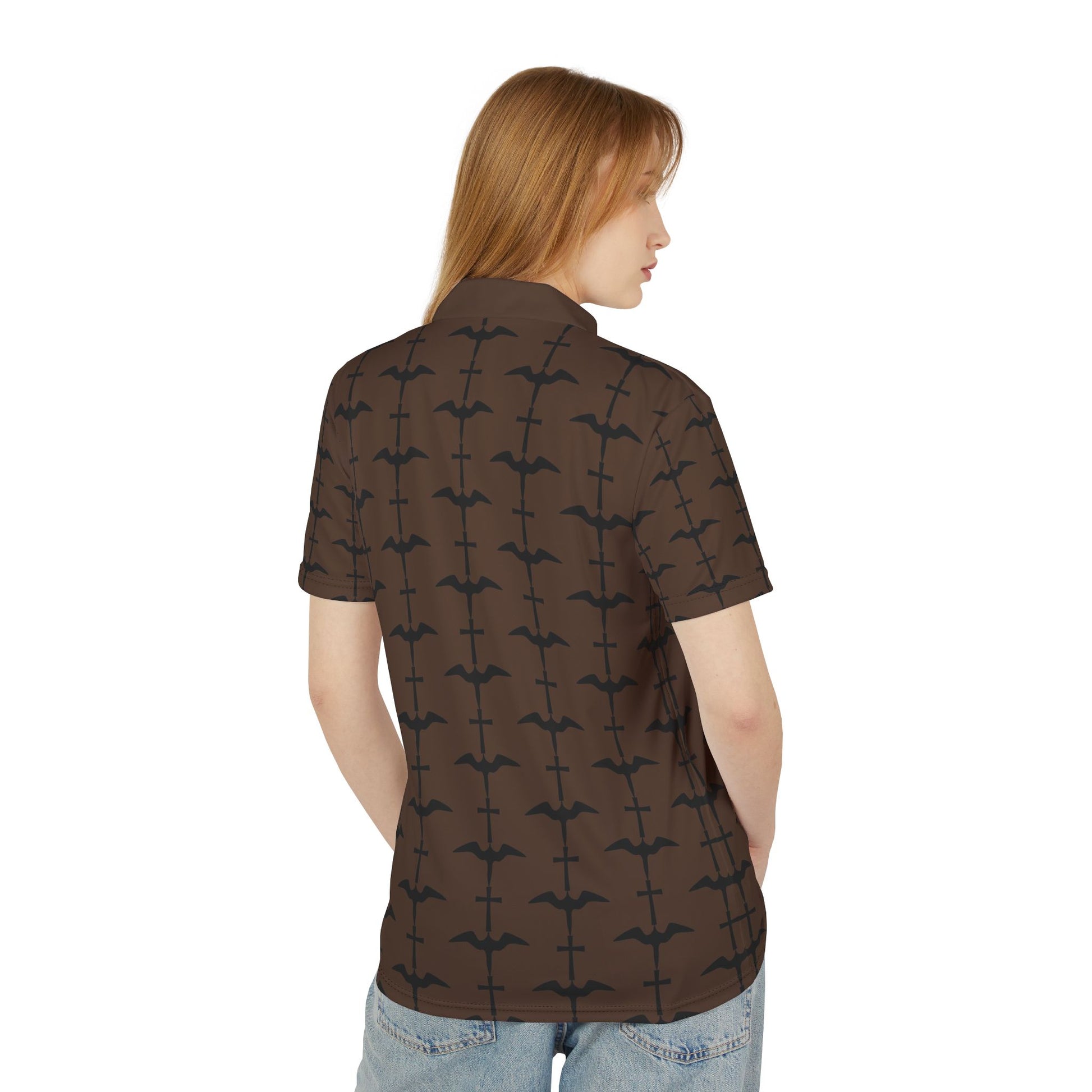 Iwa Cross Tuscan Brown Everyday Comfort Unisex Polo Shirt