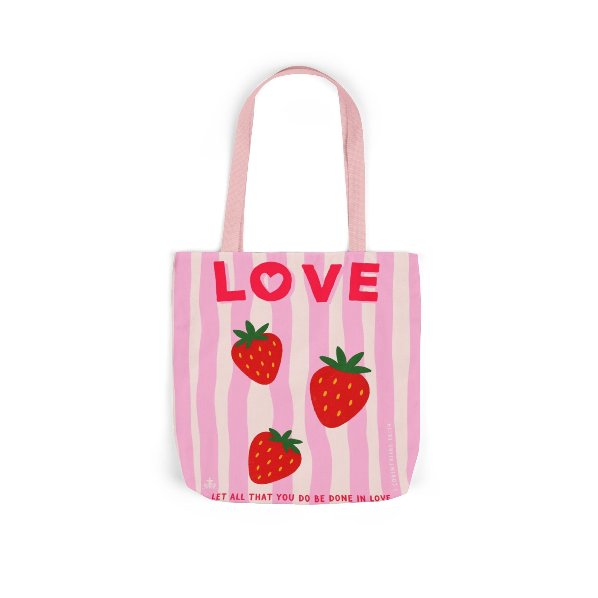Let All That You Do Be Done In Love Canvas Tote Everyday Use Eco Friendly