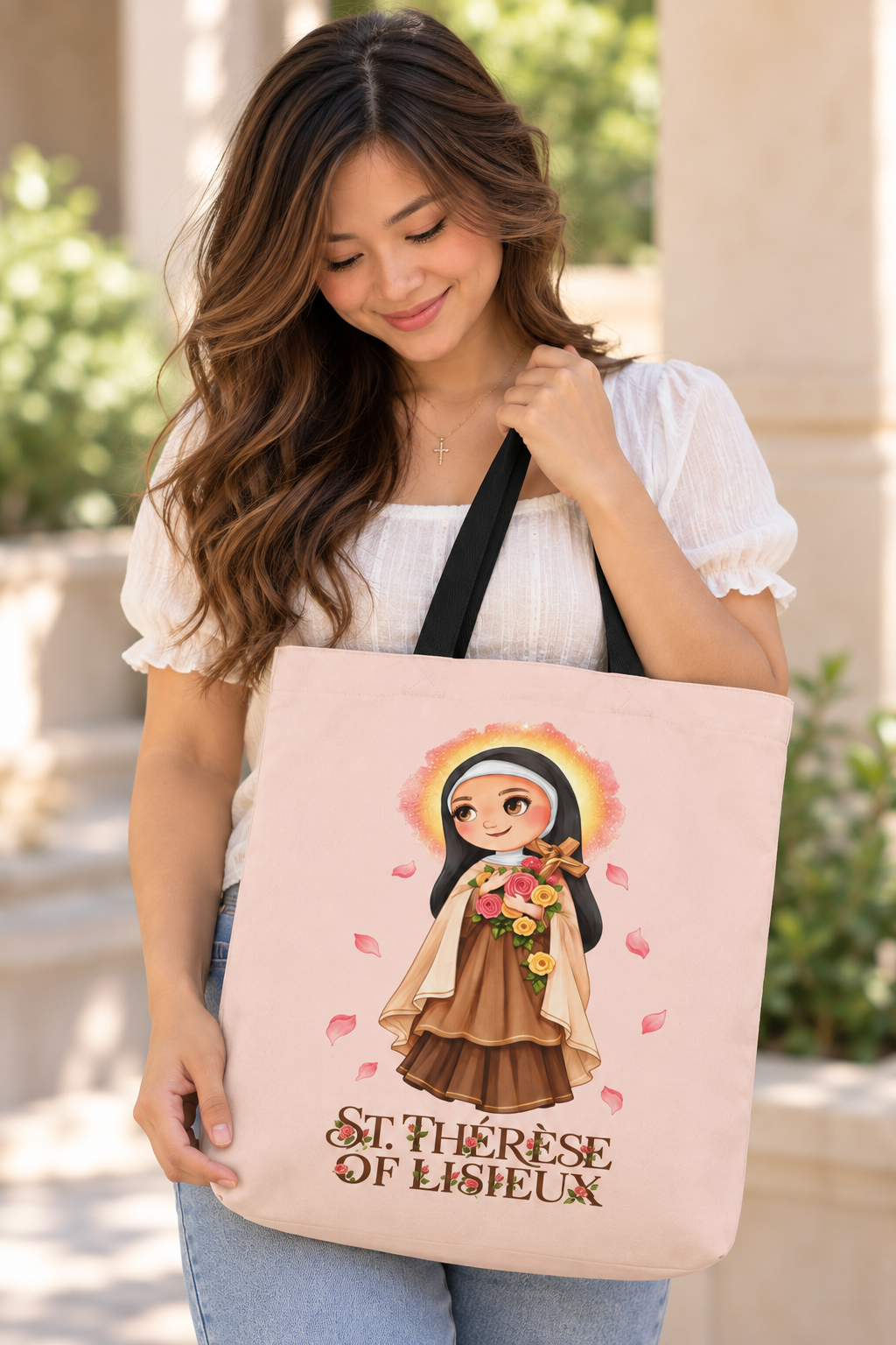 St. Thérèse of Lisieux Canvas Tote Bag
