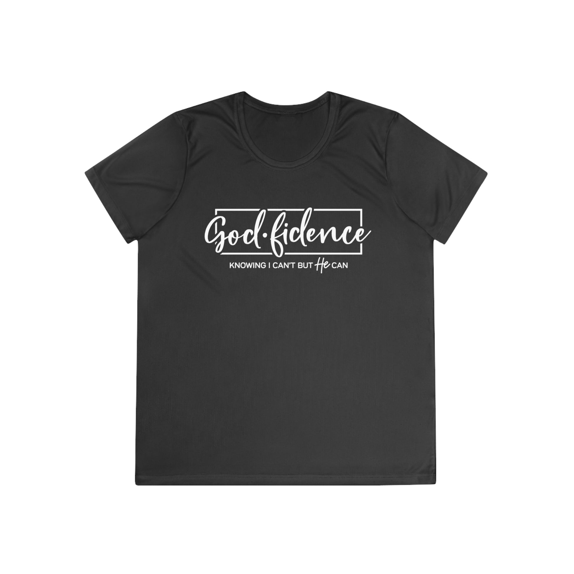 Godfident Christian Faith Ladies Gym Tee