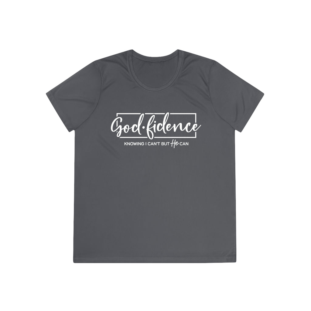 Godfident Christian Faith Ladies Gym Tee