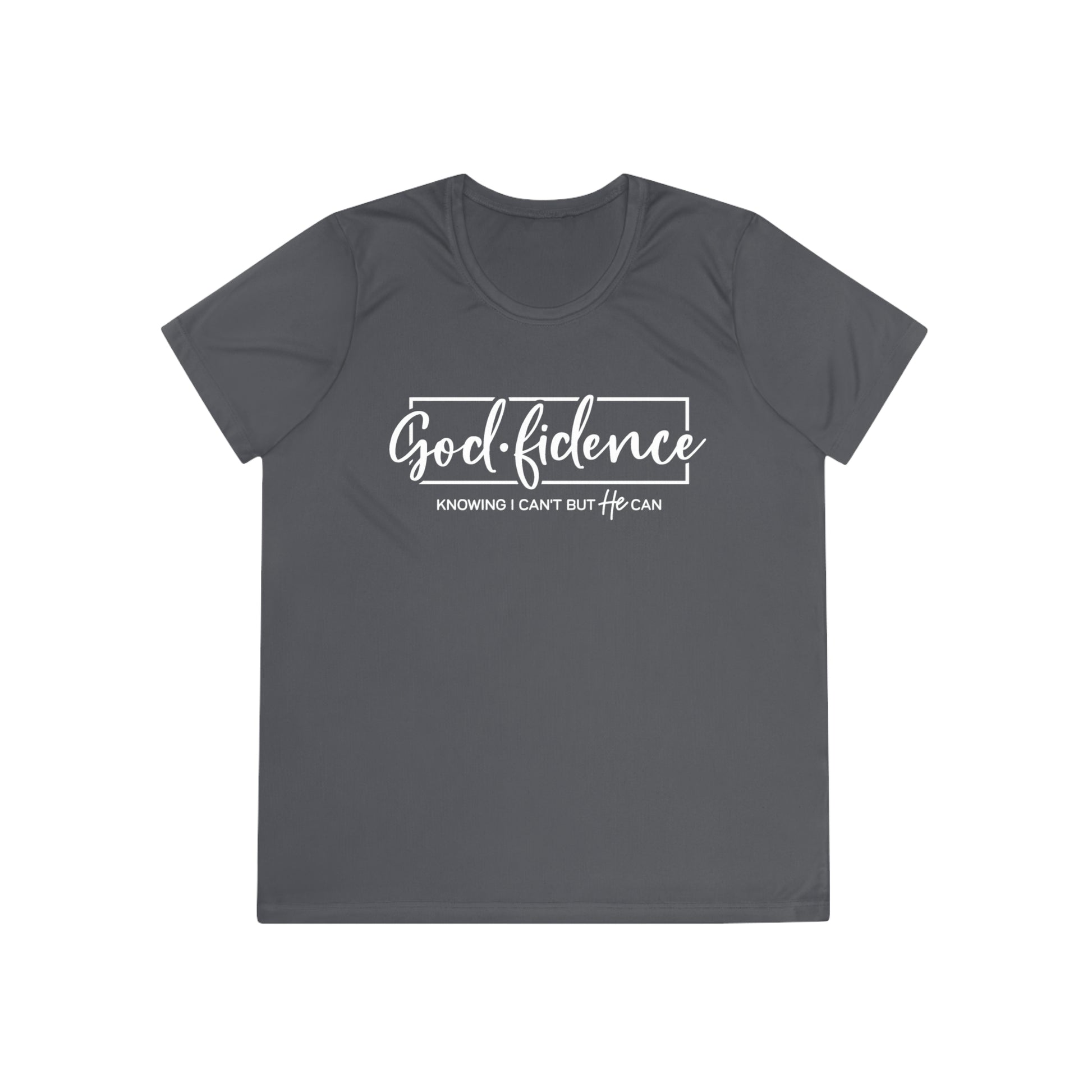 Godfident Christian Faith Ladies Gym Tee