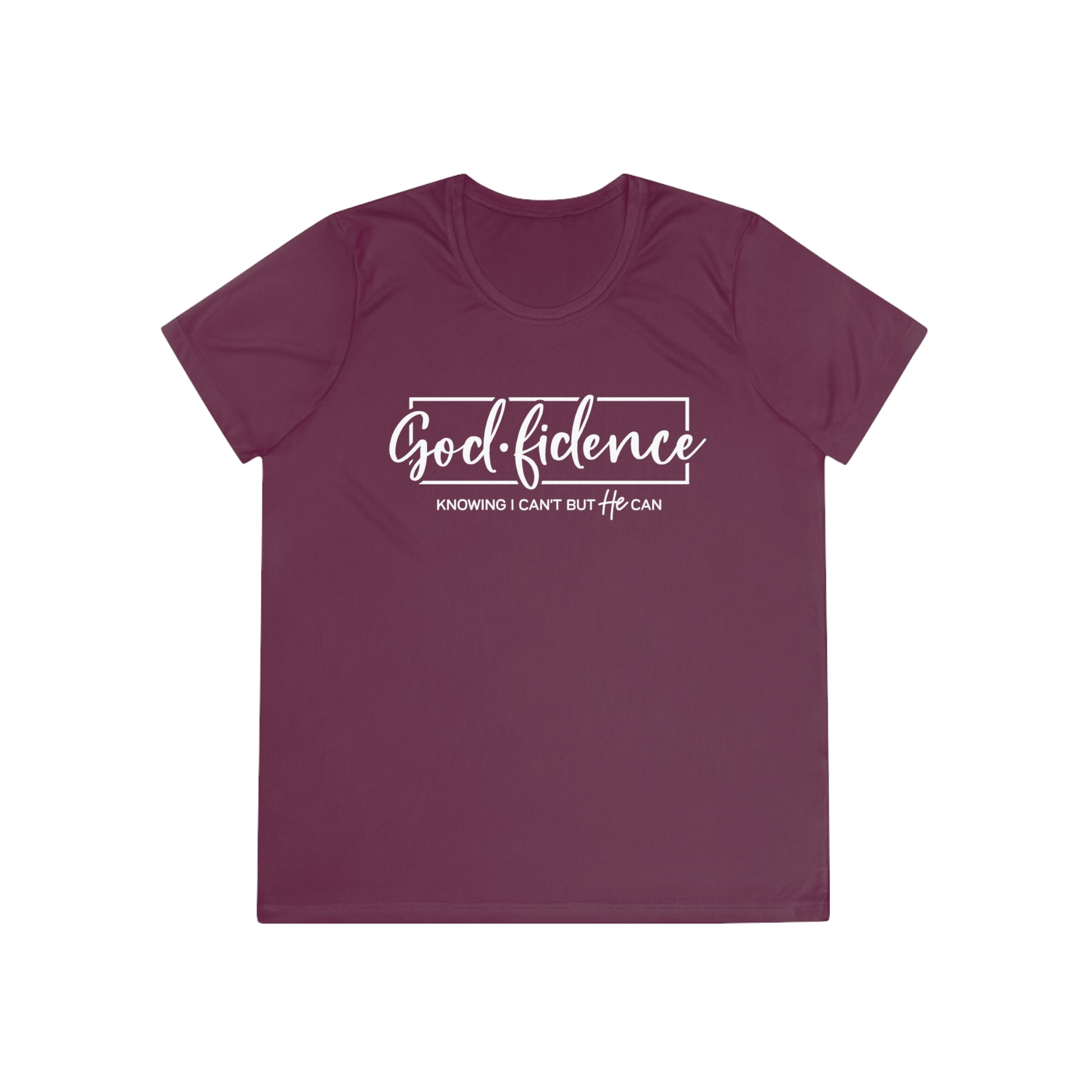 Godfident Christian Faith Ladies Gym Tee