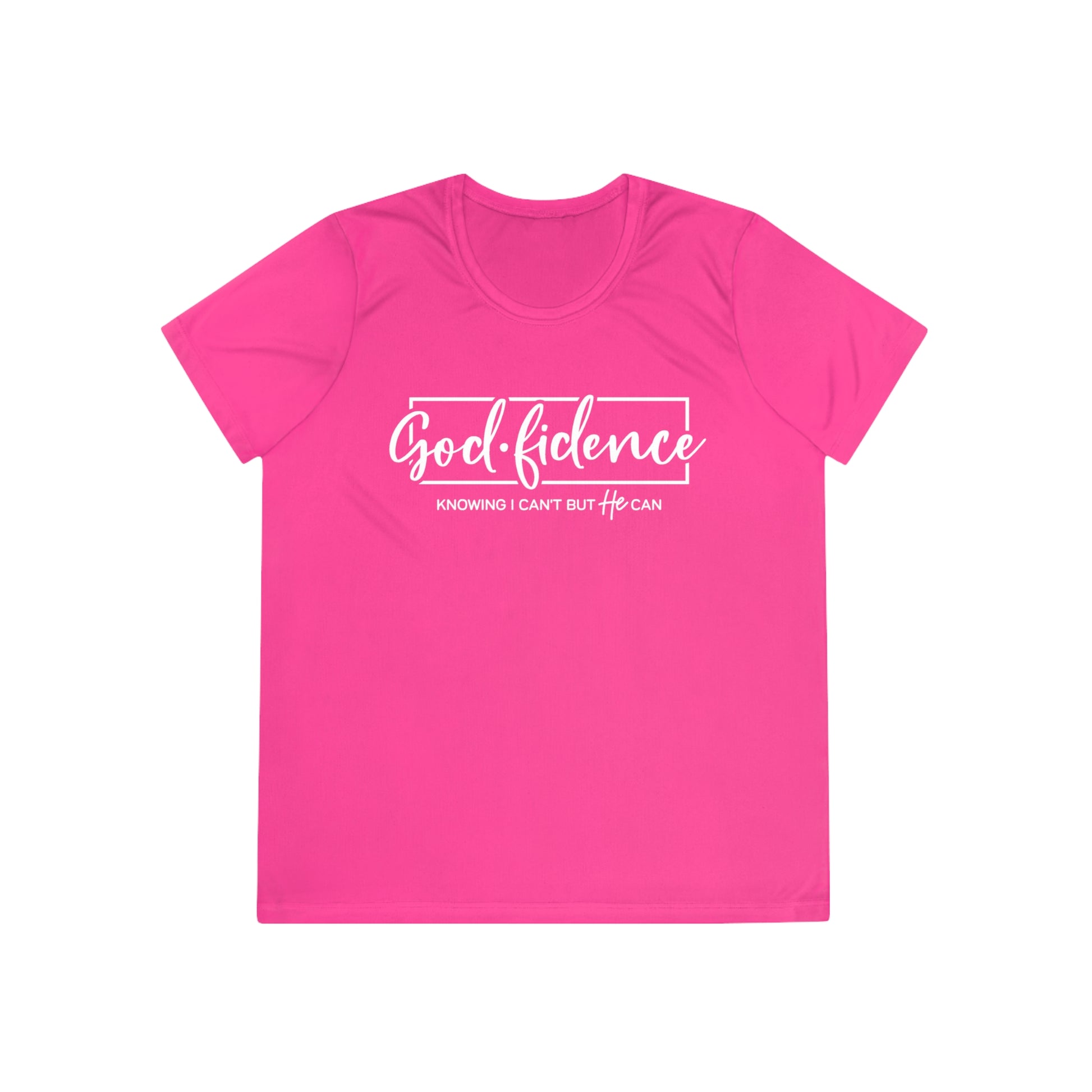 Godfident Christian Faith Ladies Gym Tee