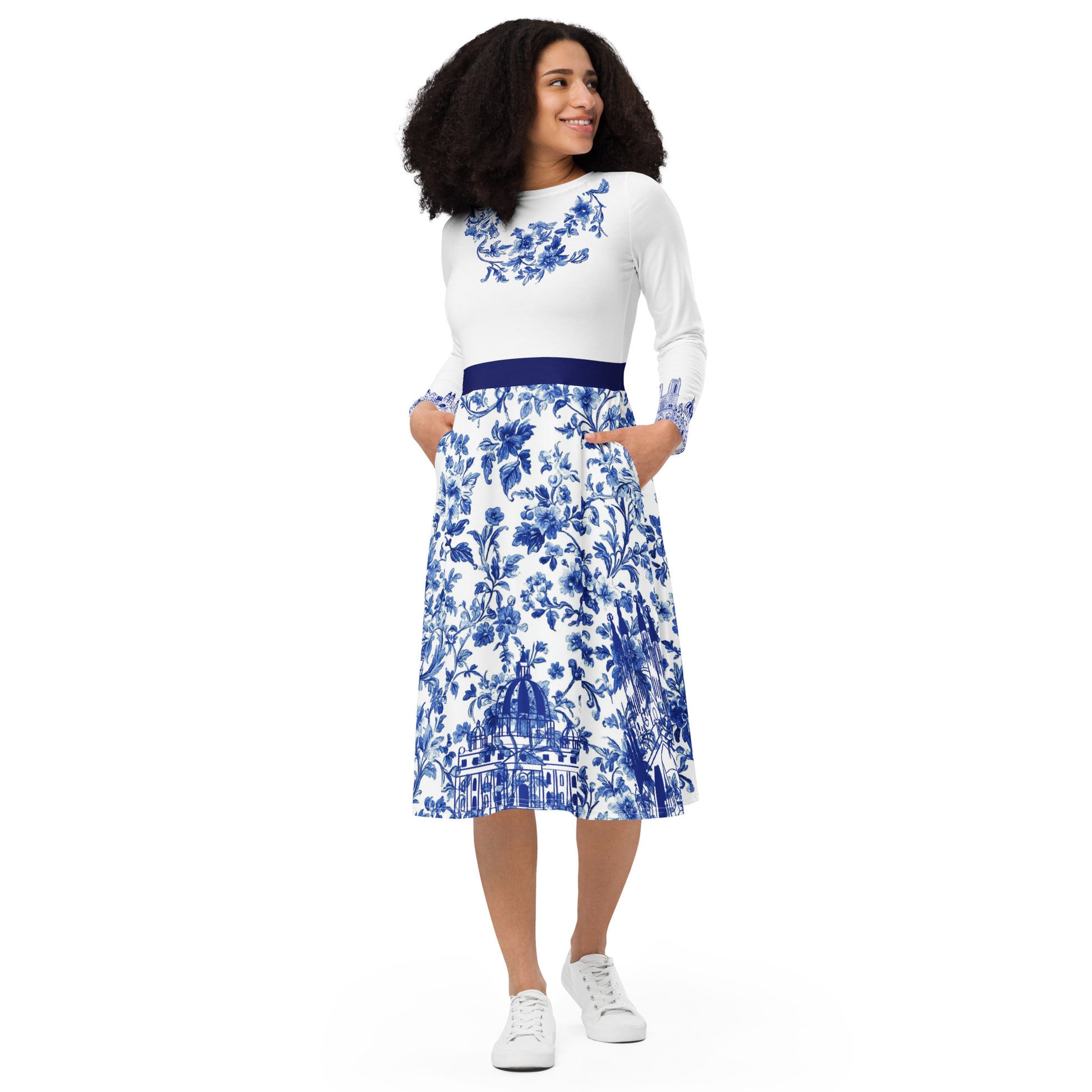 Matthew 16:18  Long Sleeve Midi Dress