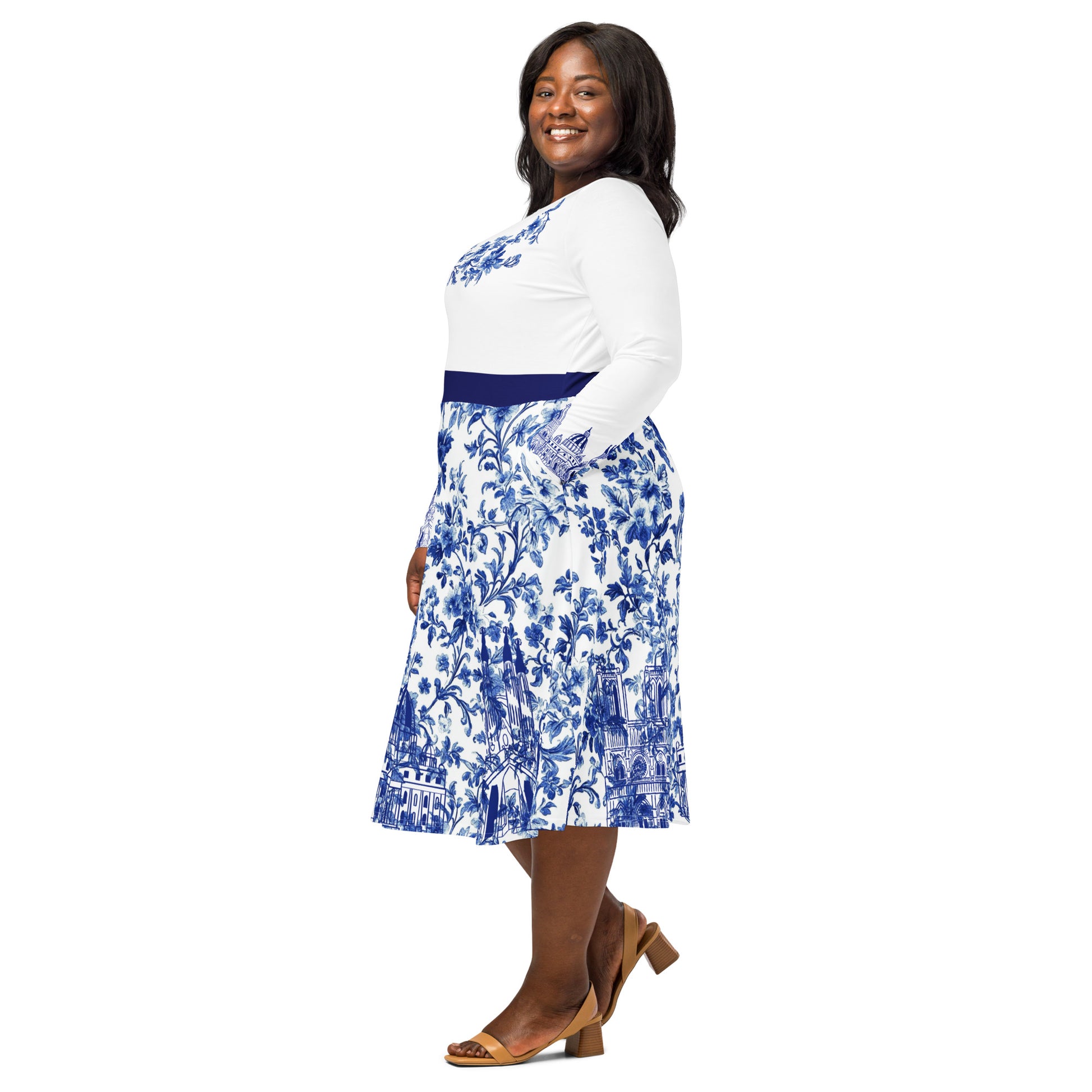 Matthew 16:18  Long Sleeve Midi Dress
