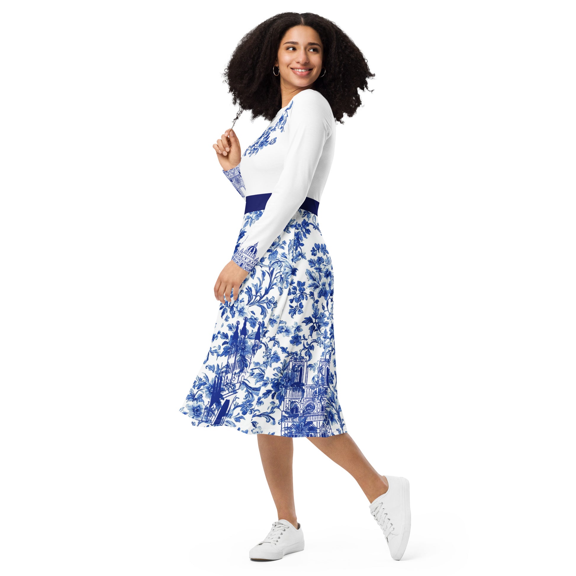 Matthew 16:18  Long Sleeve Midi Dress