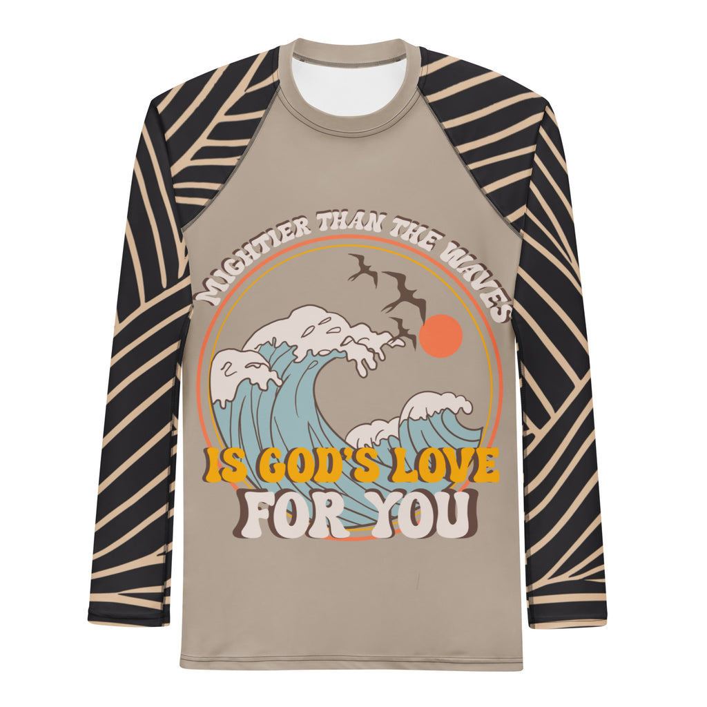 Mightier Than The Waves Men's Rash Guard