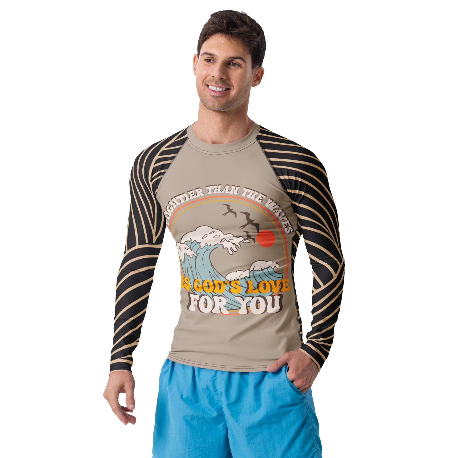 Mightier Than The Waves Men's Rash Guard