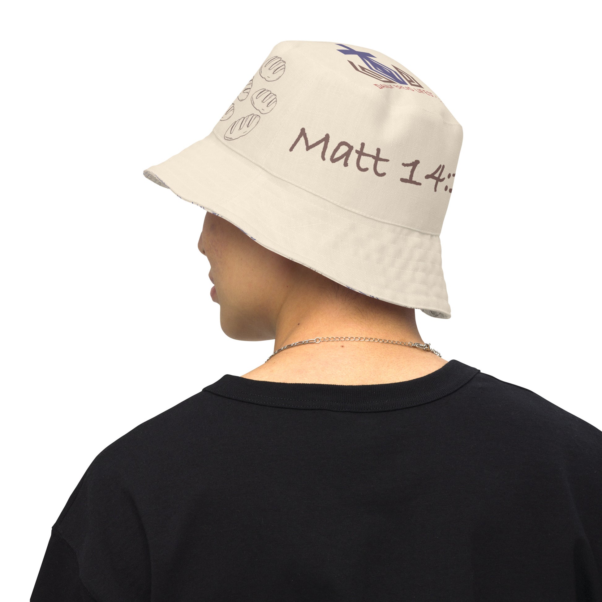 2 Fish and 5 Loaves Reversible Bucket Hat