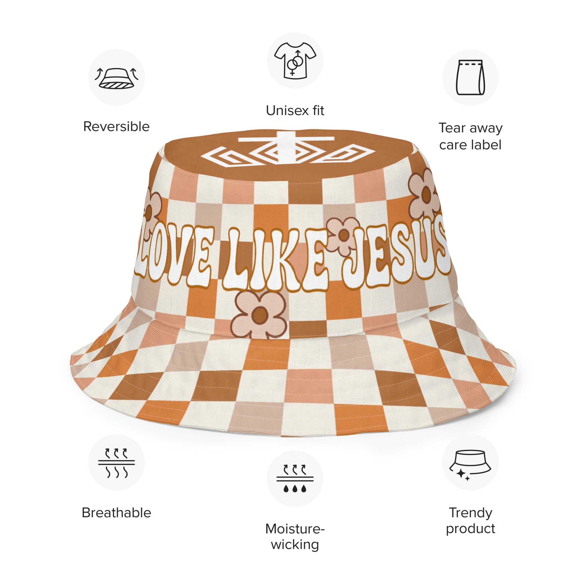 Love Like Jesus Reversible Bucket Hat