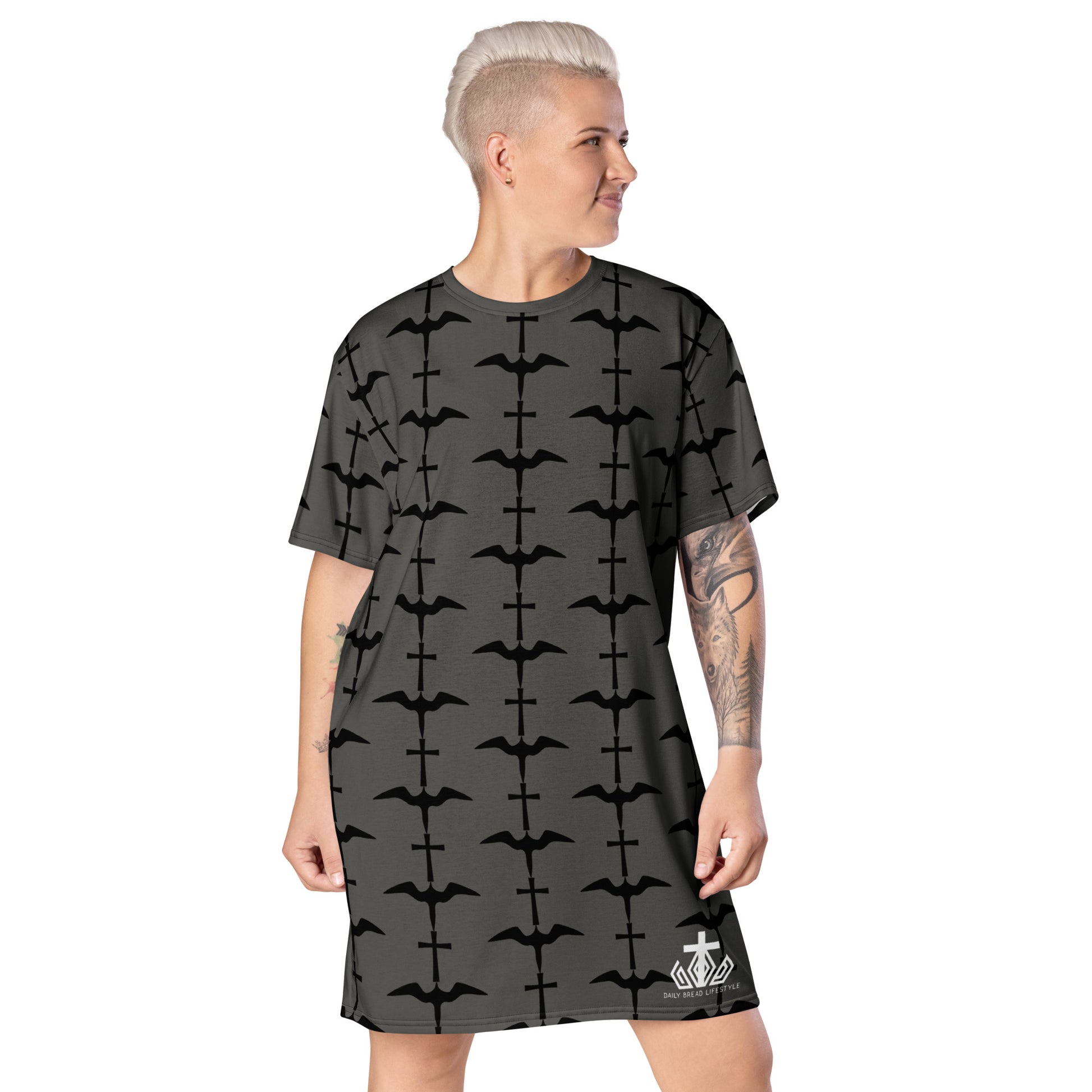 Iwa Cross Truffle T-shirt Dress