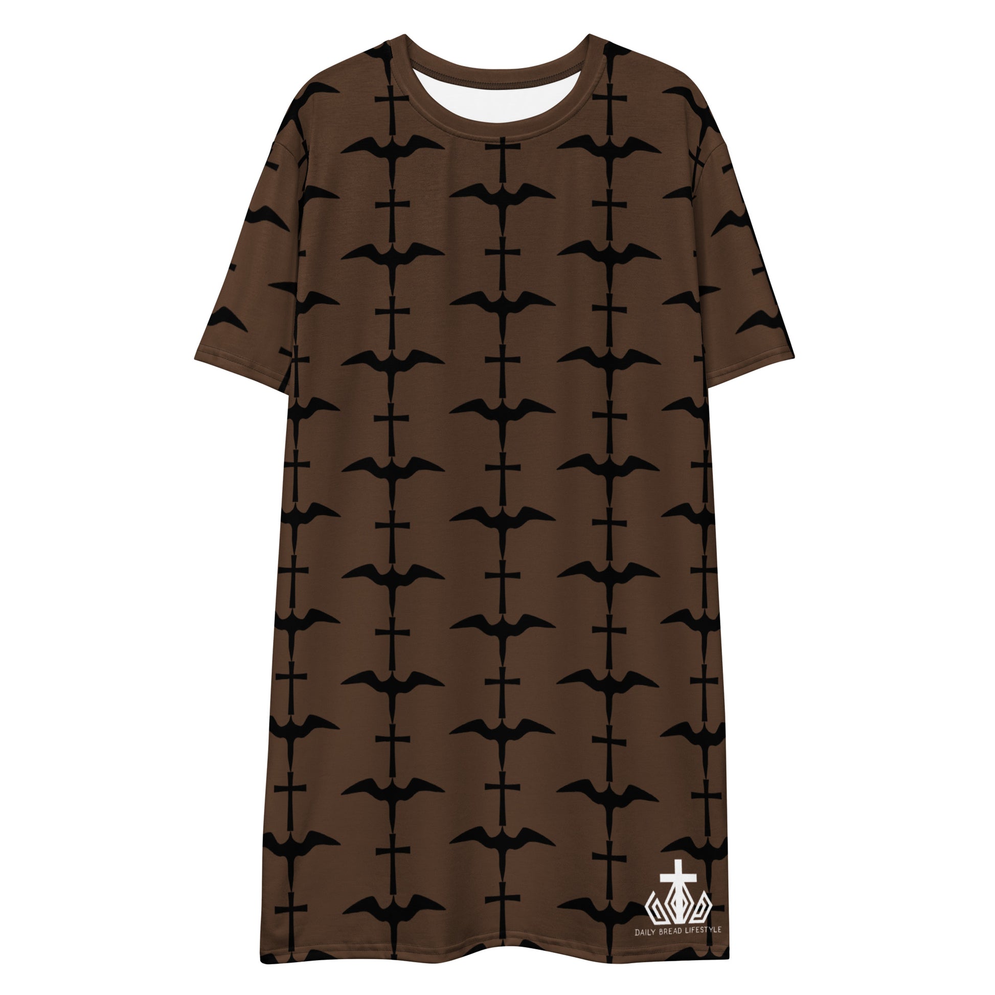 Iwa Cross Tuscan Brown T-shirt dress
