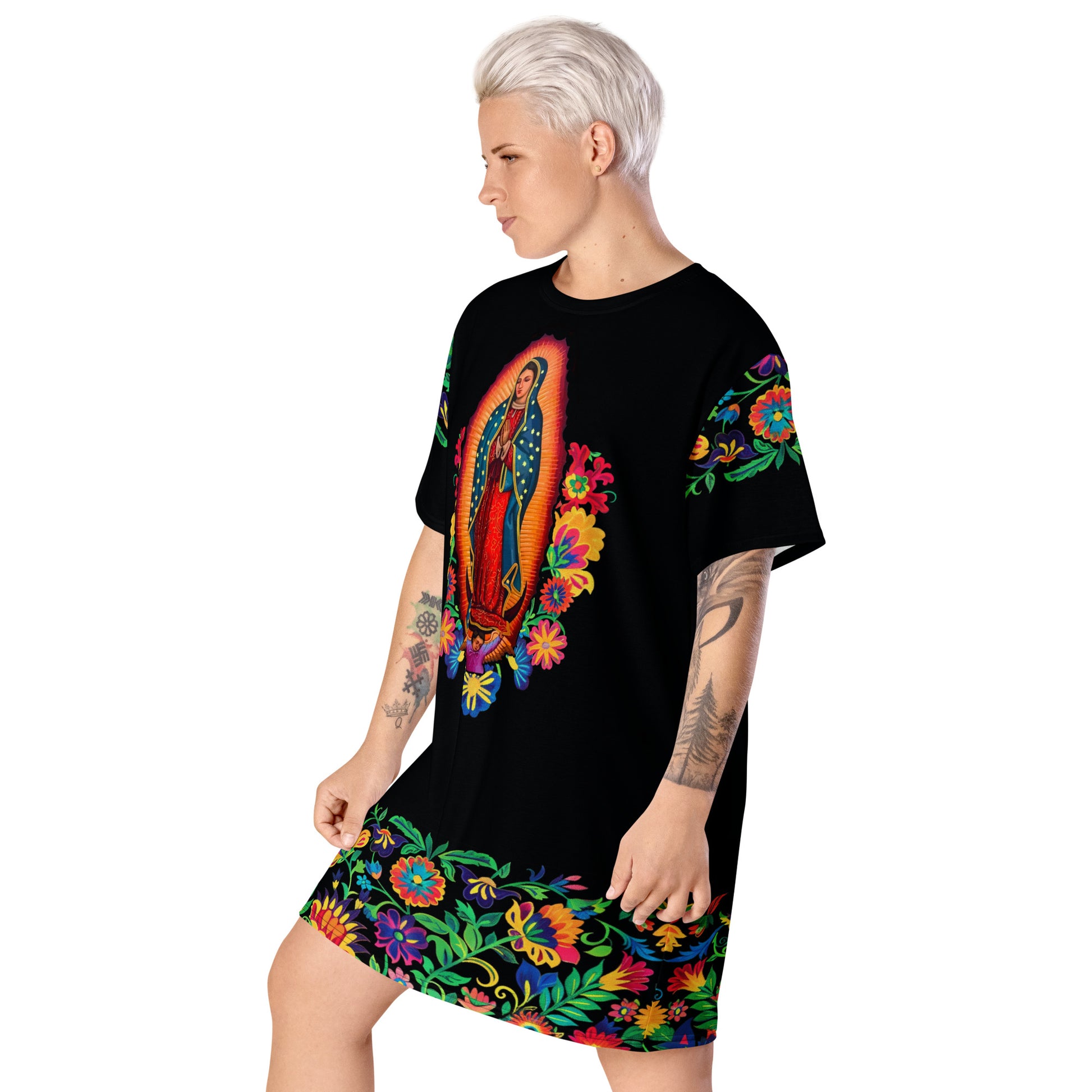 Our Lady Of Guadalupe T-shirt Dress