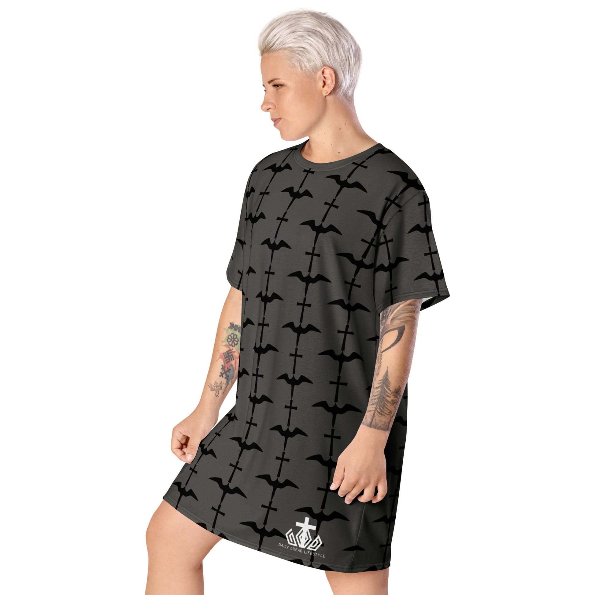 Iwa Cross Truffle T-shirt Dress