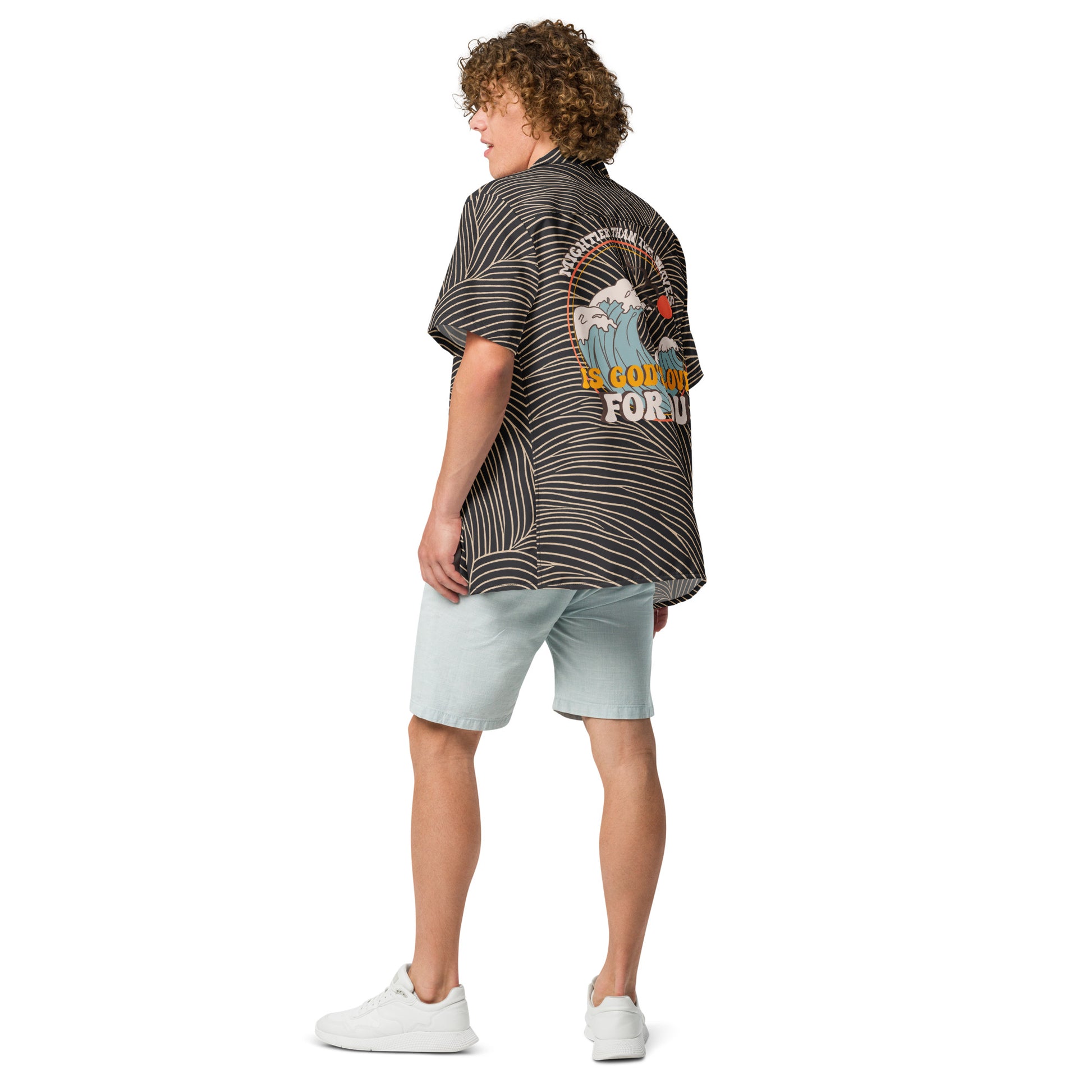 Mightier Than The Waves Unisex Button Shirt