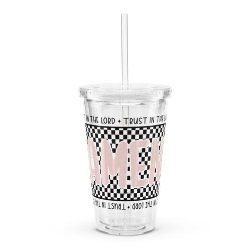AMEN Clear Plastic Tumbler