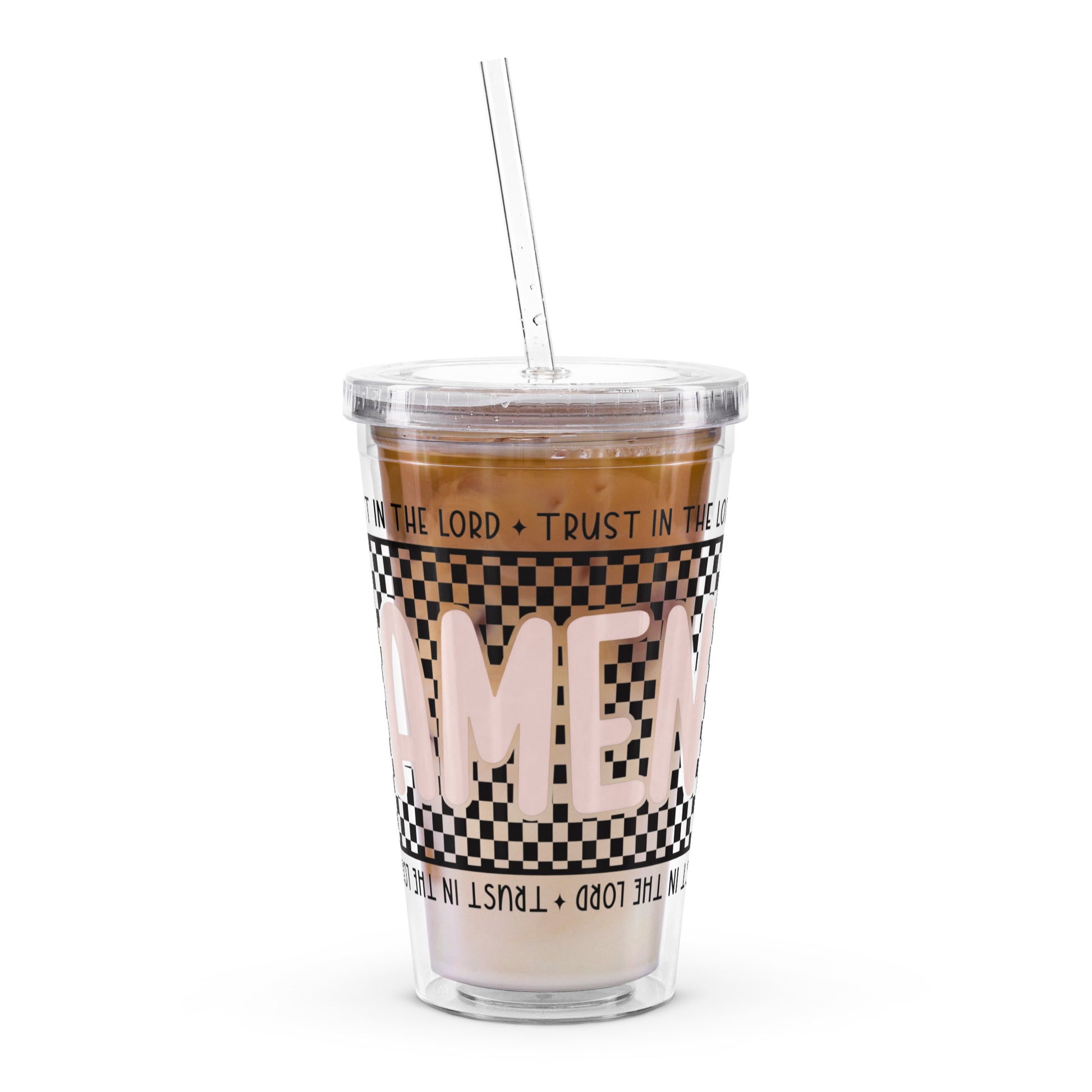 AMEN Clear Plastic Tumbler