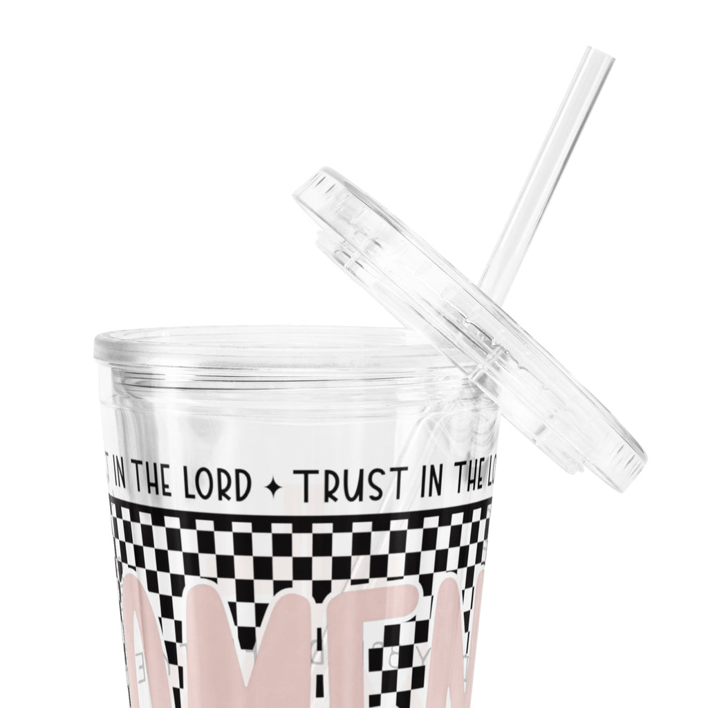 AMEN Clear Plastic Tumbler