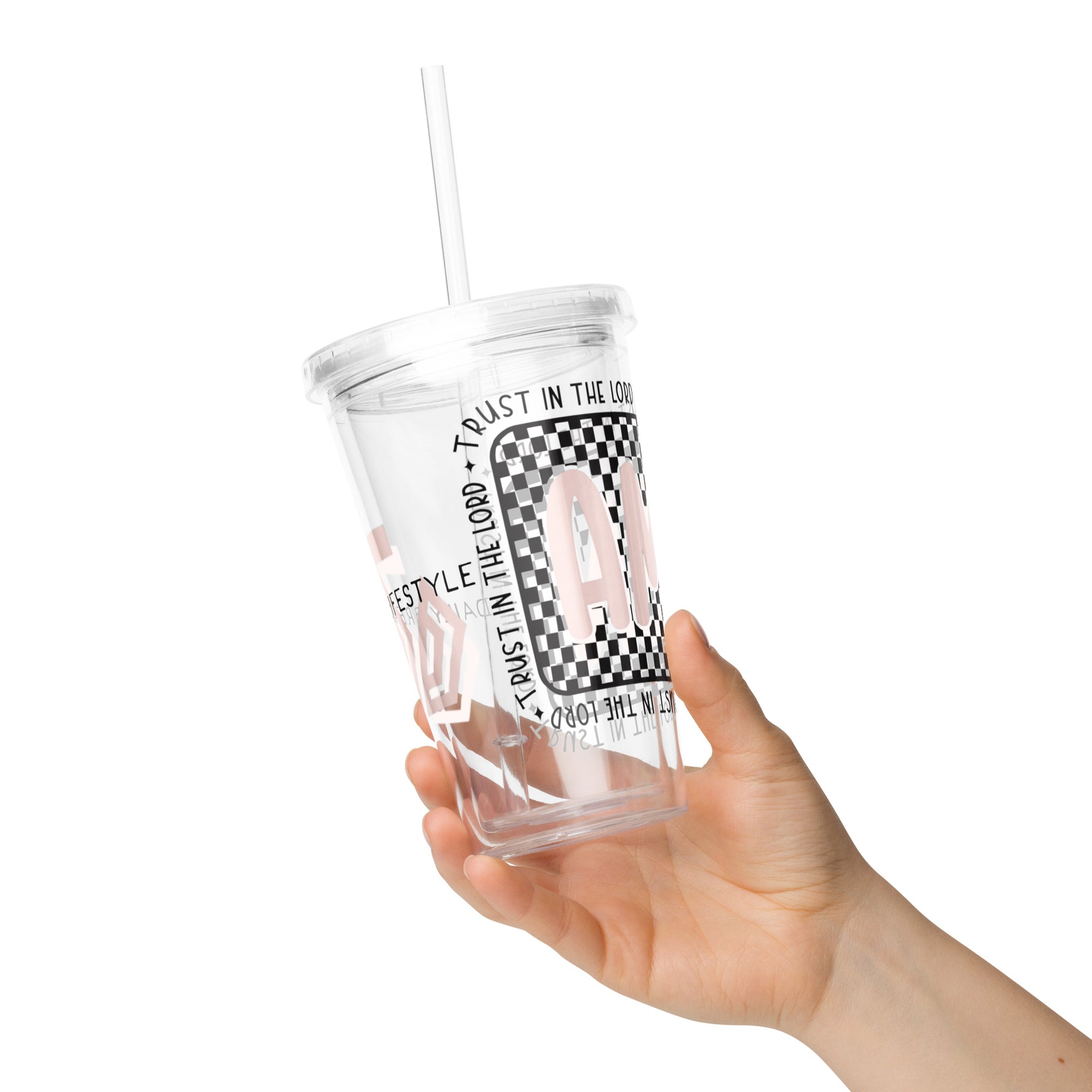 AMEN Clear Plastic Tumbler