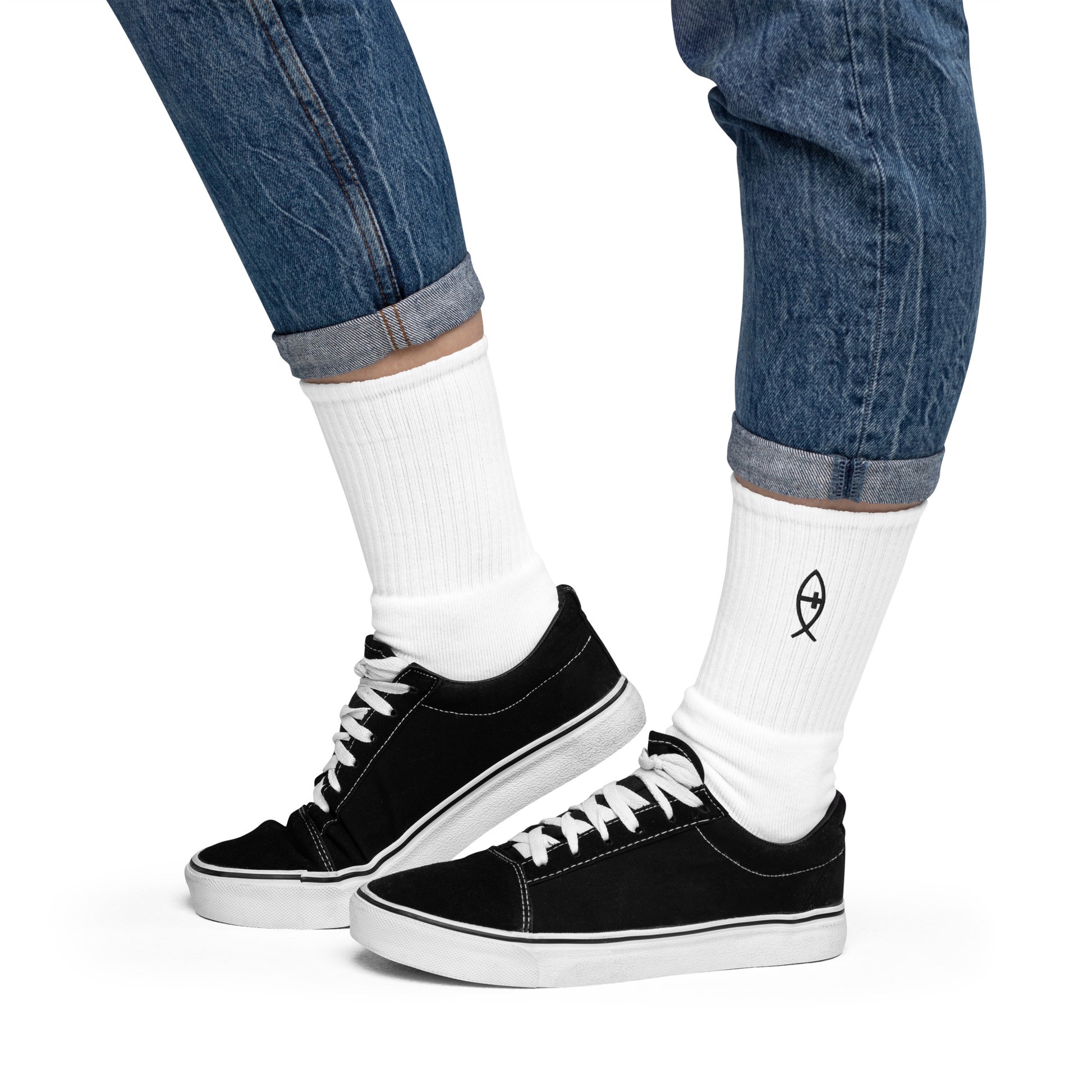 Ichthys Embroidered socks
