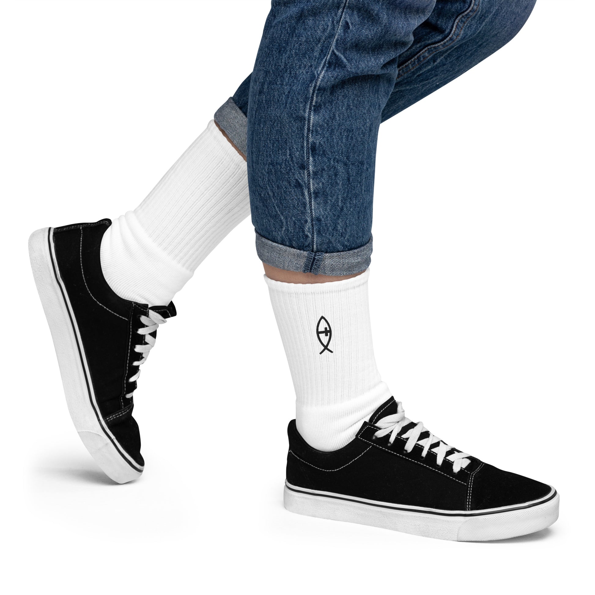 Ichthys Embroidered socks