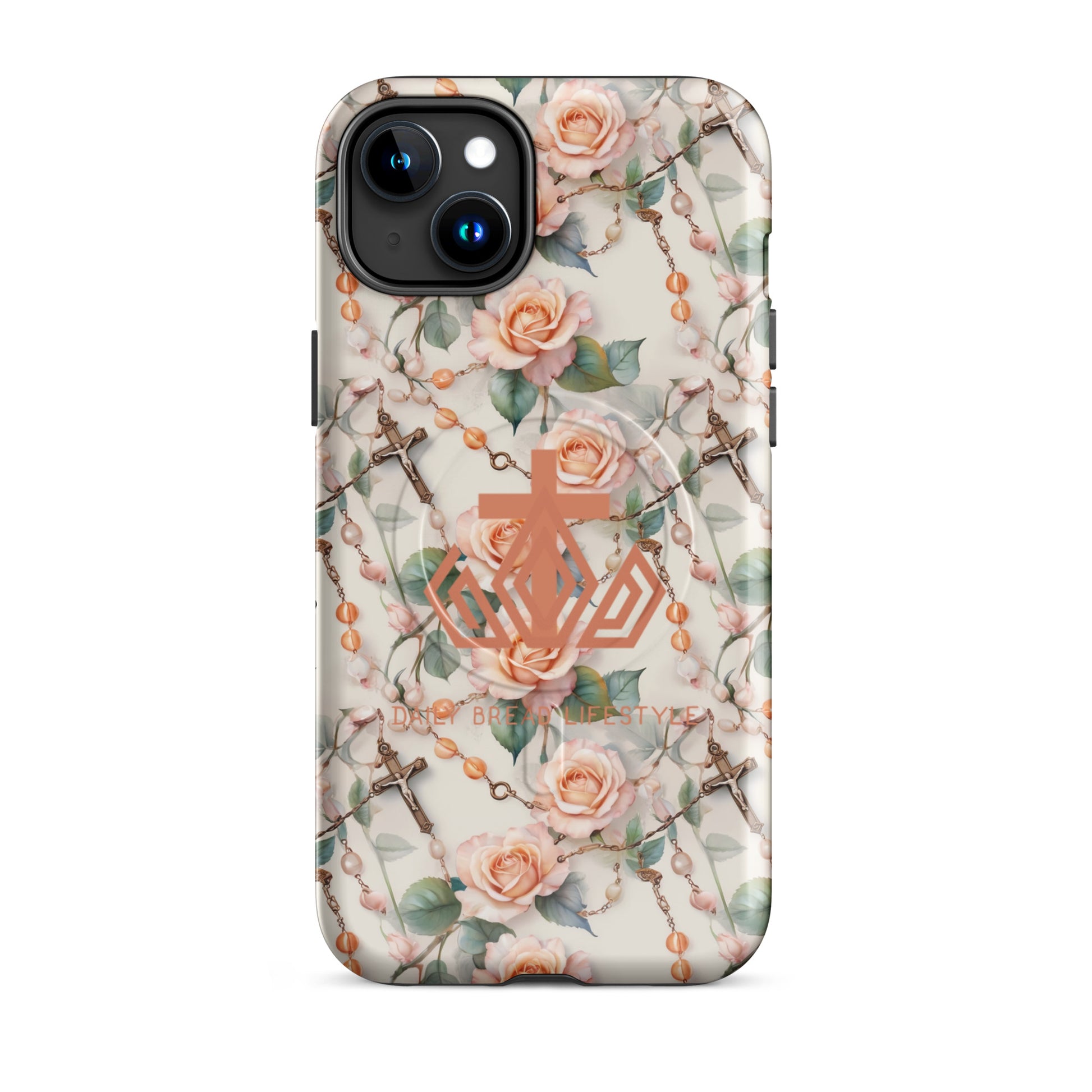 Peach Blush Rosary MagSafe® tough case for iPhone®