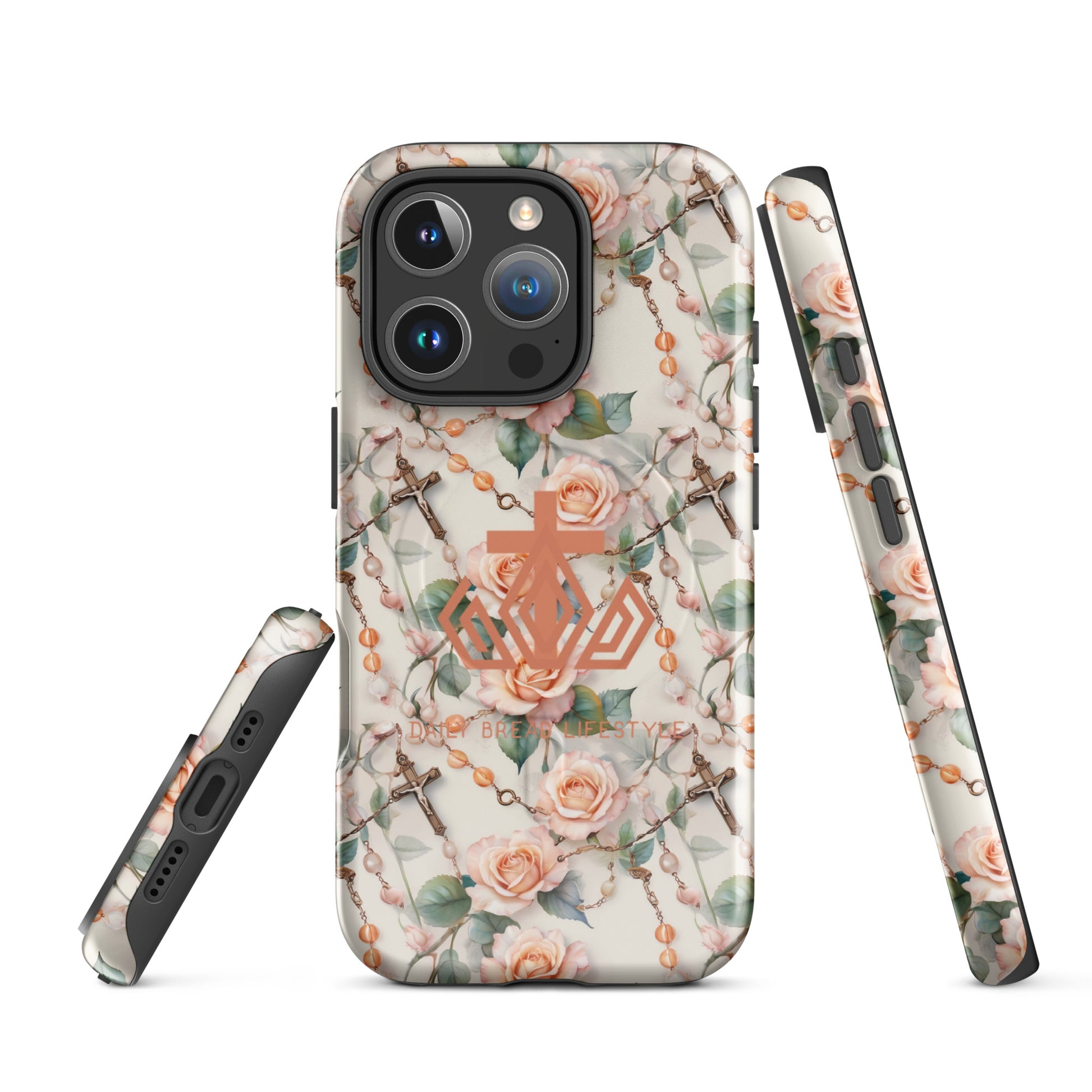 Peach Blush Rosary MagSafe® tough case for iPhone®