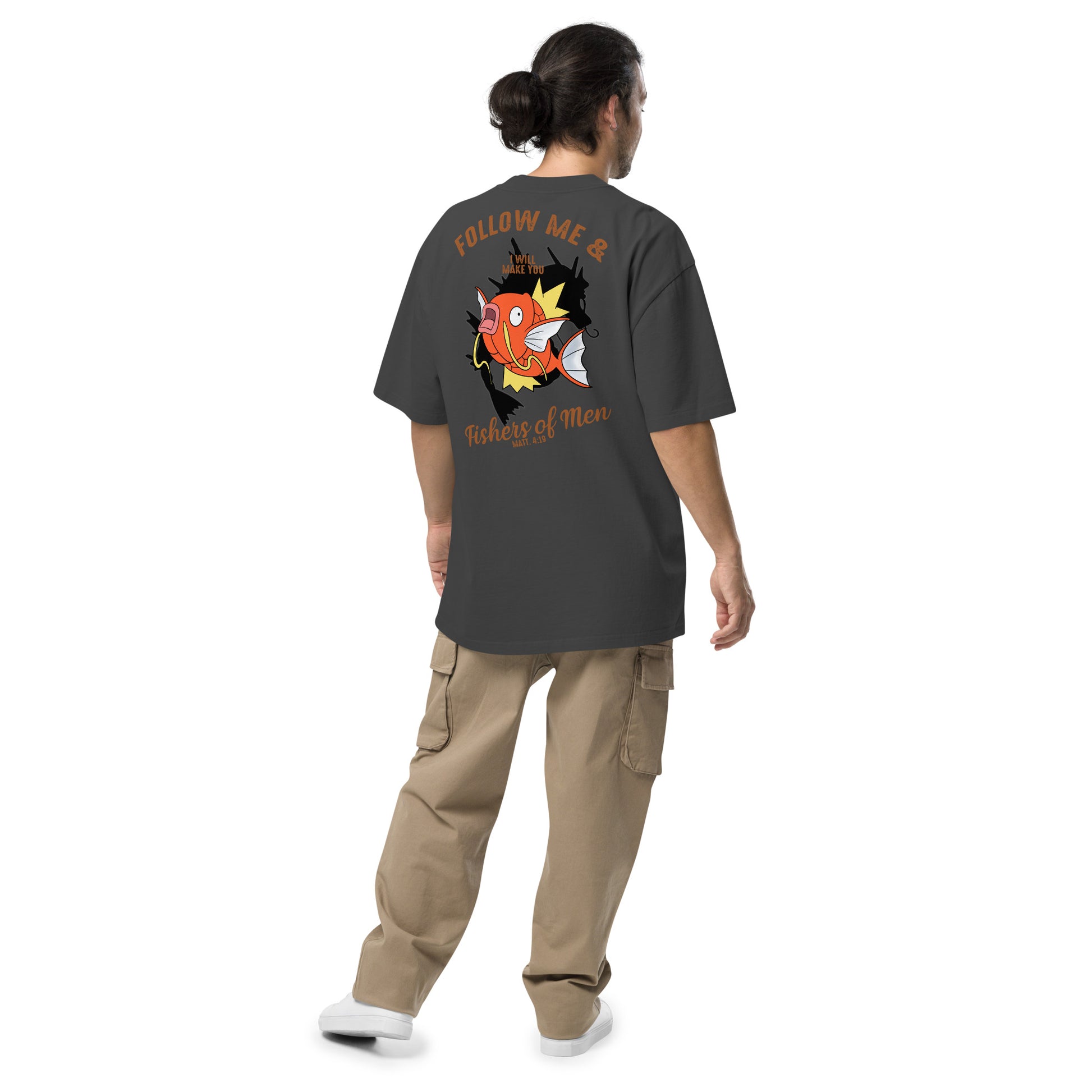 Follow Me Unisex Oversized Faded T-Shirt