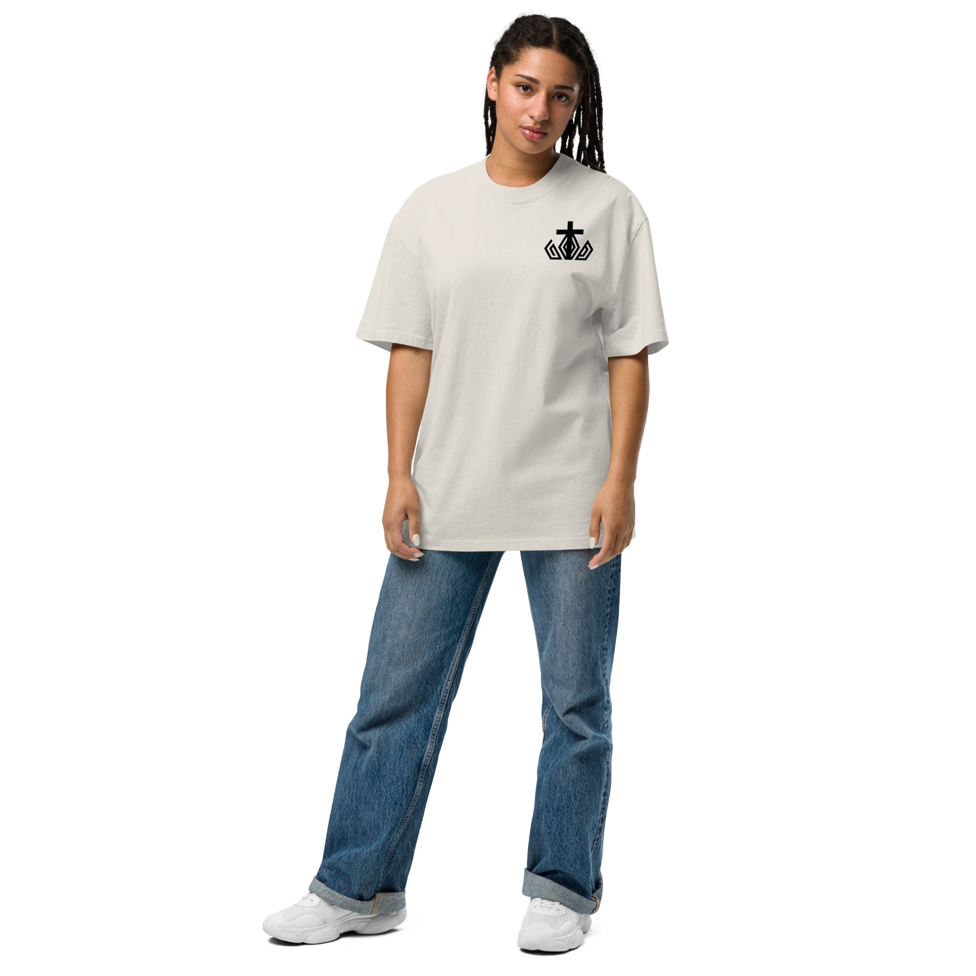 Follow Me Unisex Oversized Faded T-Shirt