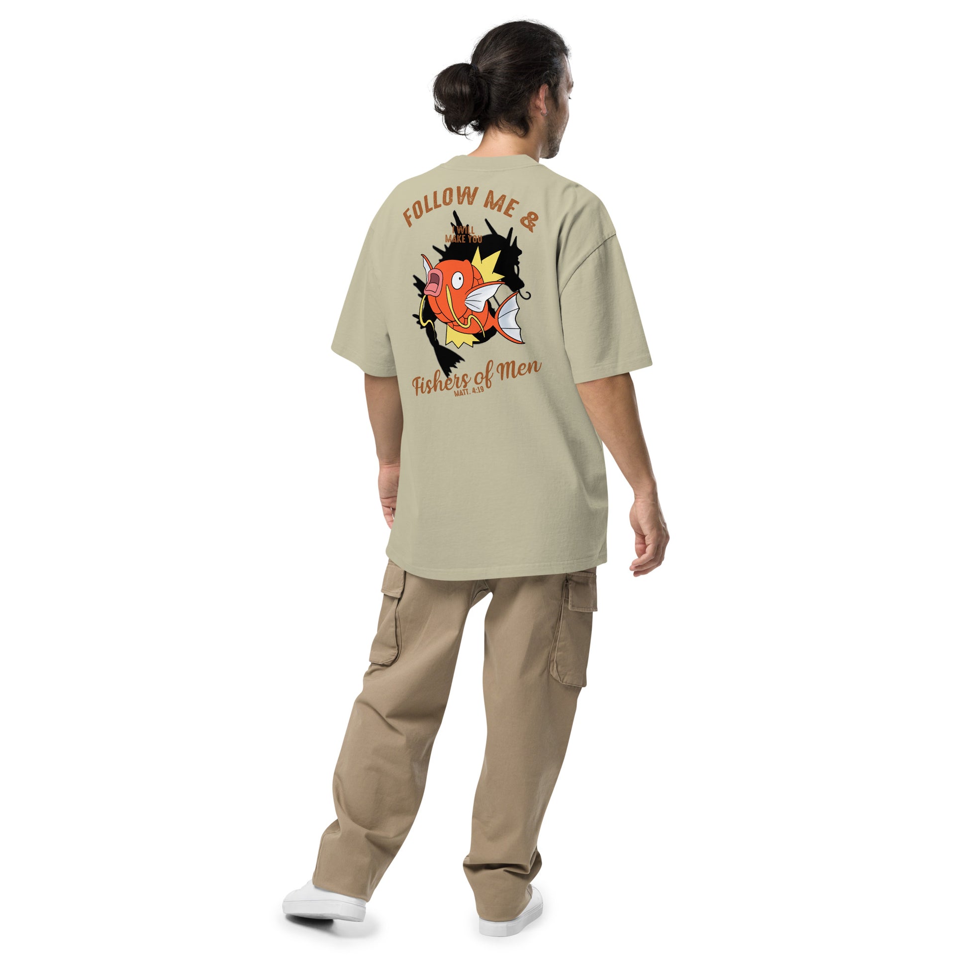 Follow Me Unisex Oversized Faded T-Shirt