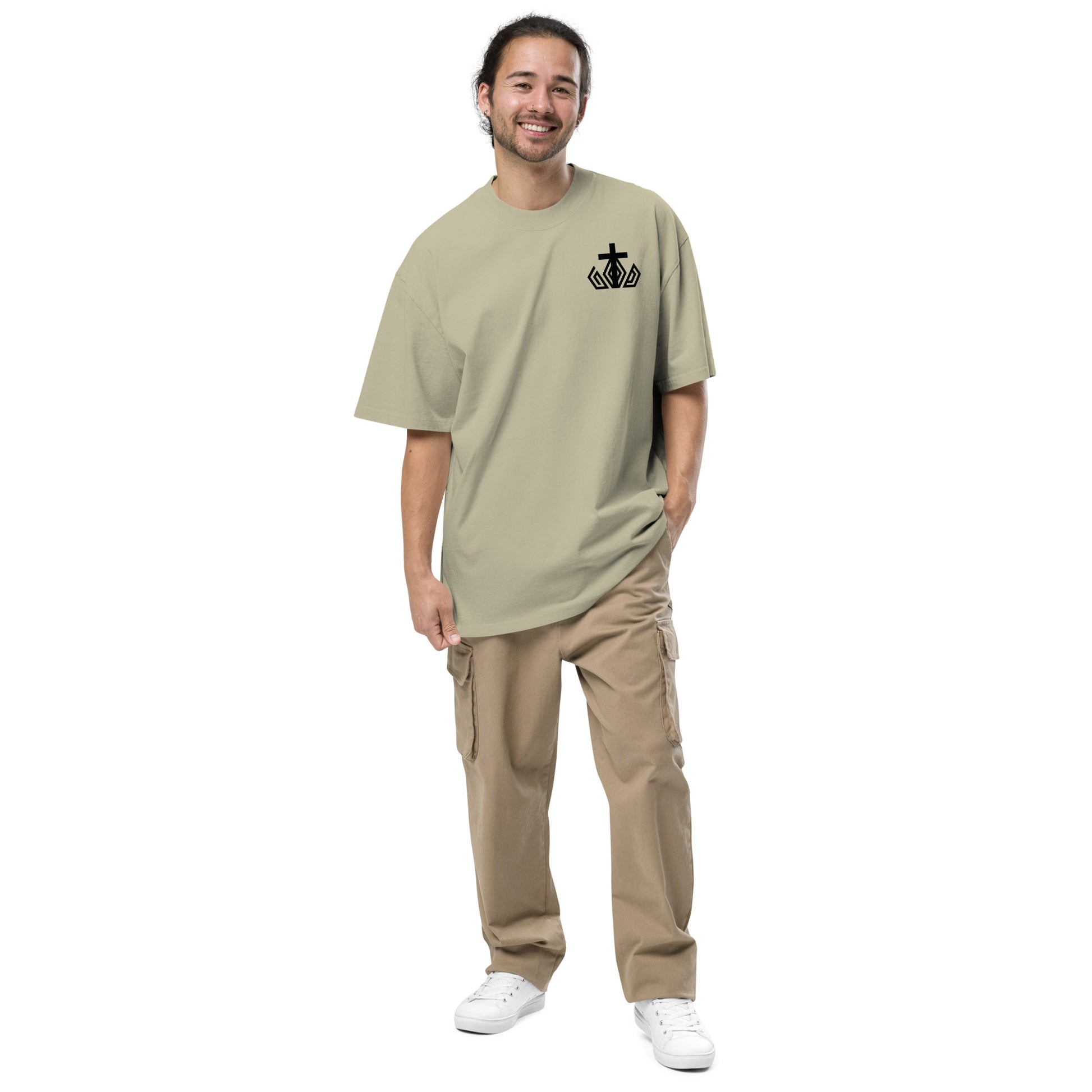 Follow Me Unisex Oversized Faded T-Shirt