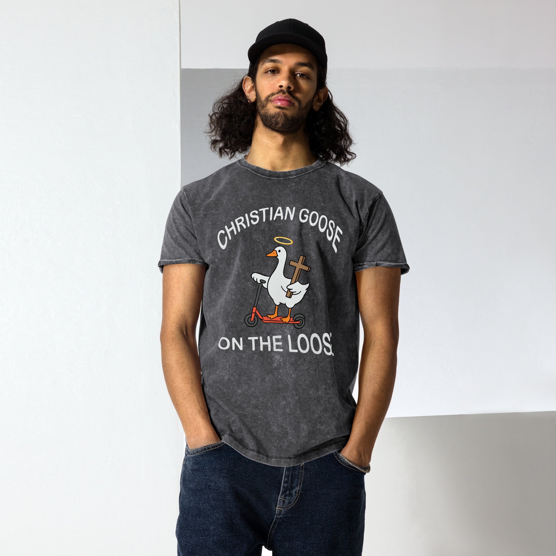 Christian Goose On The Loose Denim T-Shirt