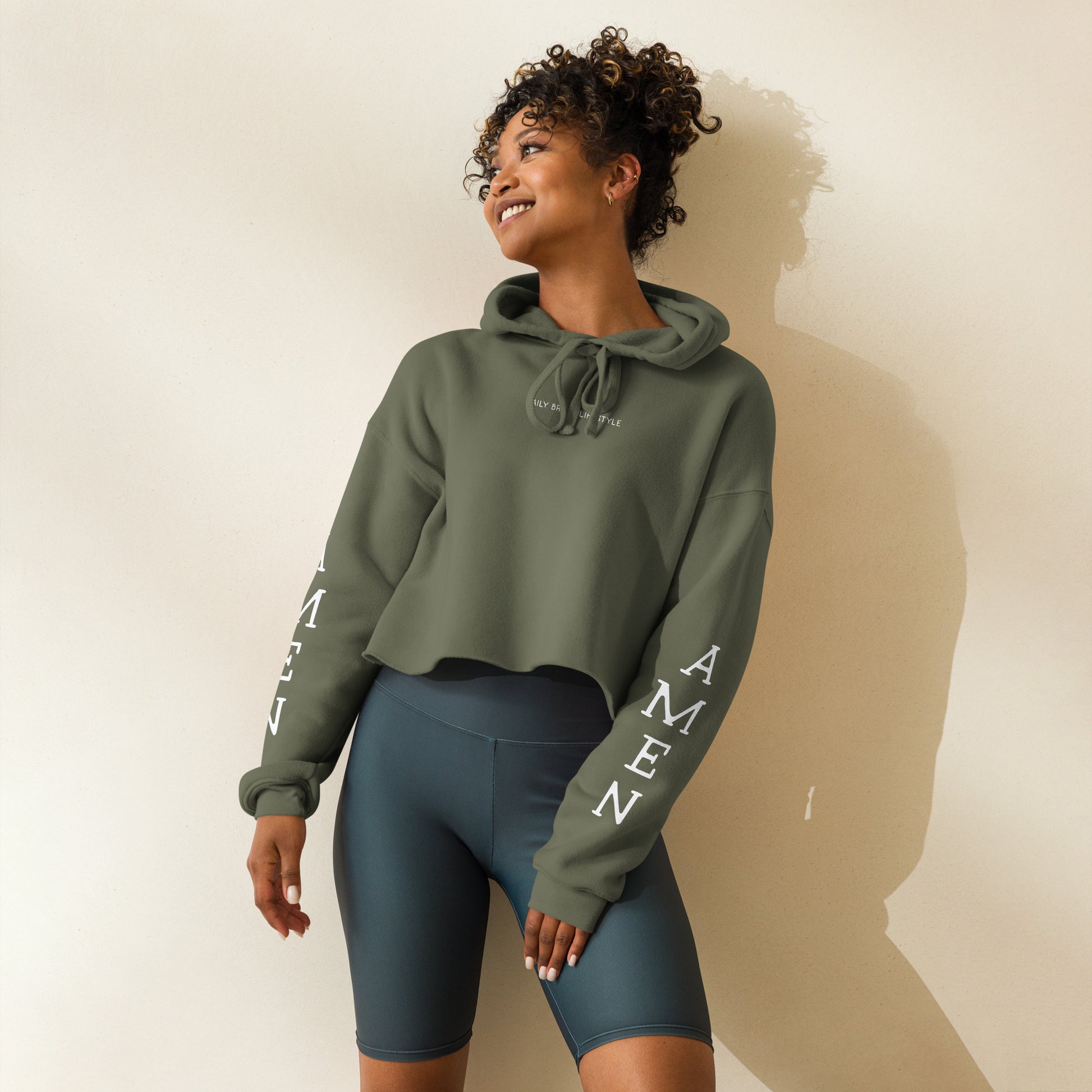 Amen Crop Hoodie